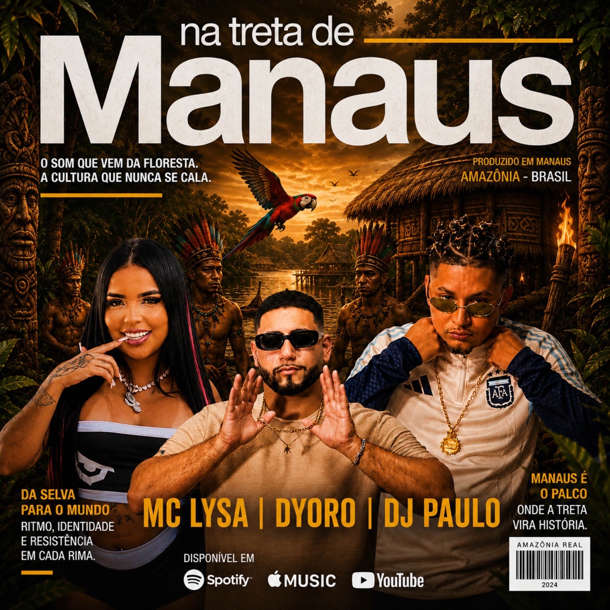 NA TRETA DE MANAUS - Single by DJ Paulo, Dyoro & Mc Lysa album cover
