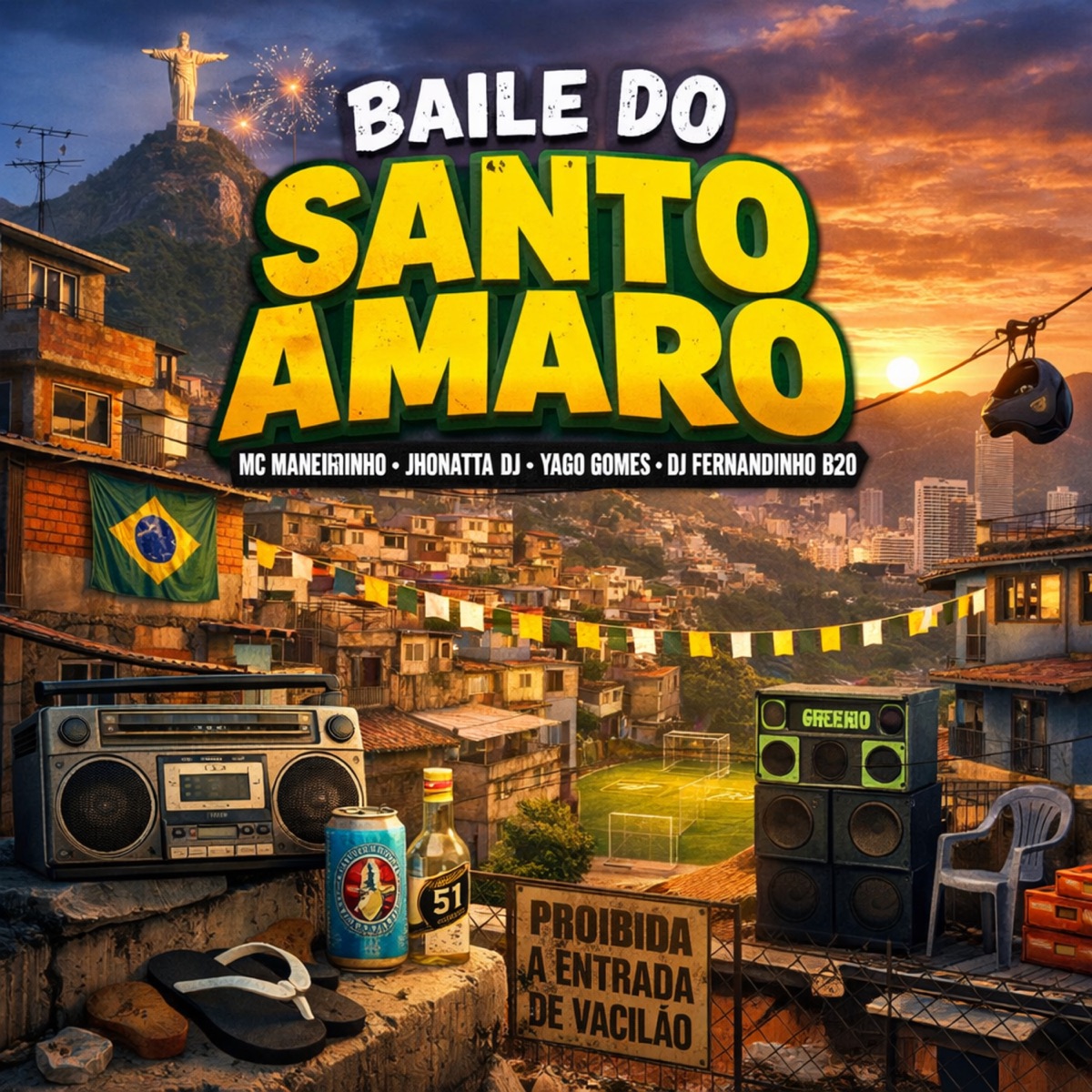 Baile do Santo Amaro - Single by MC Maneirinho, Yago Gomes & DJ Fernandinho B20 album cover