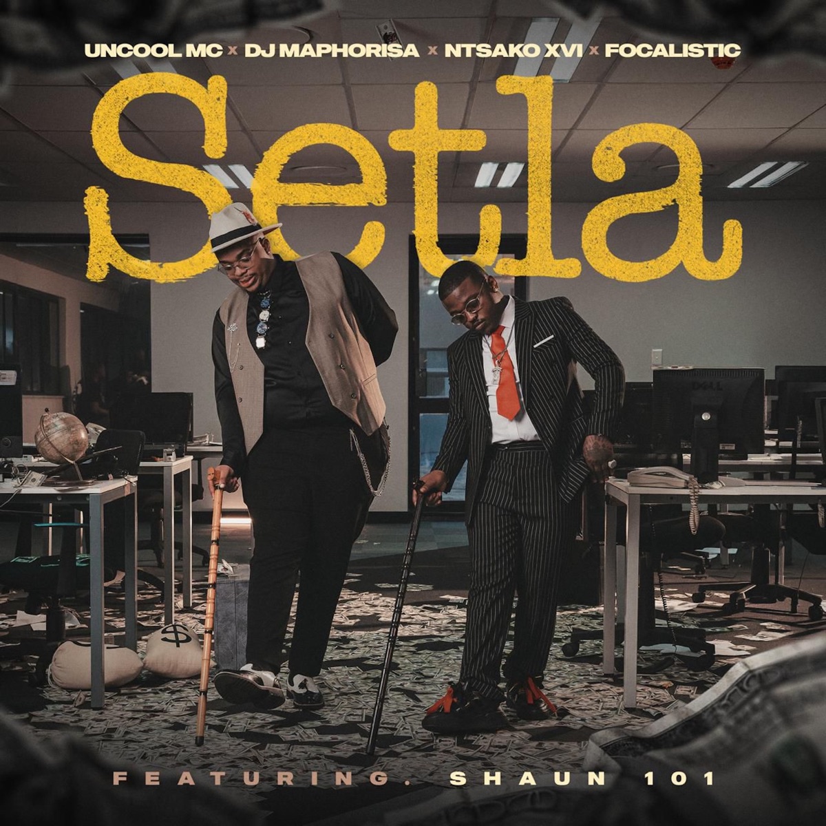 Setla (feat. Focalistic & Shaun 101) - Single by Uncool MC, DJ Maphorisa & N T S A K O XVI album cover