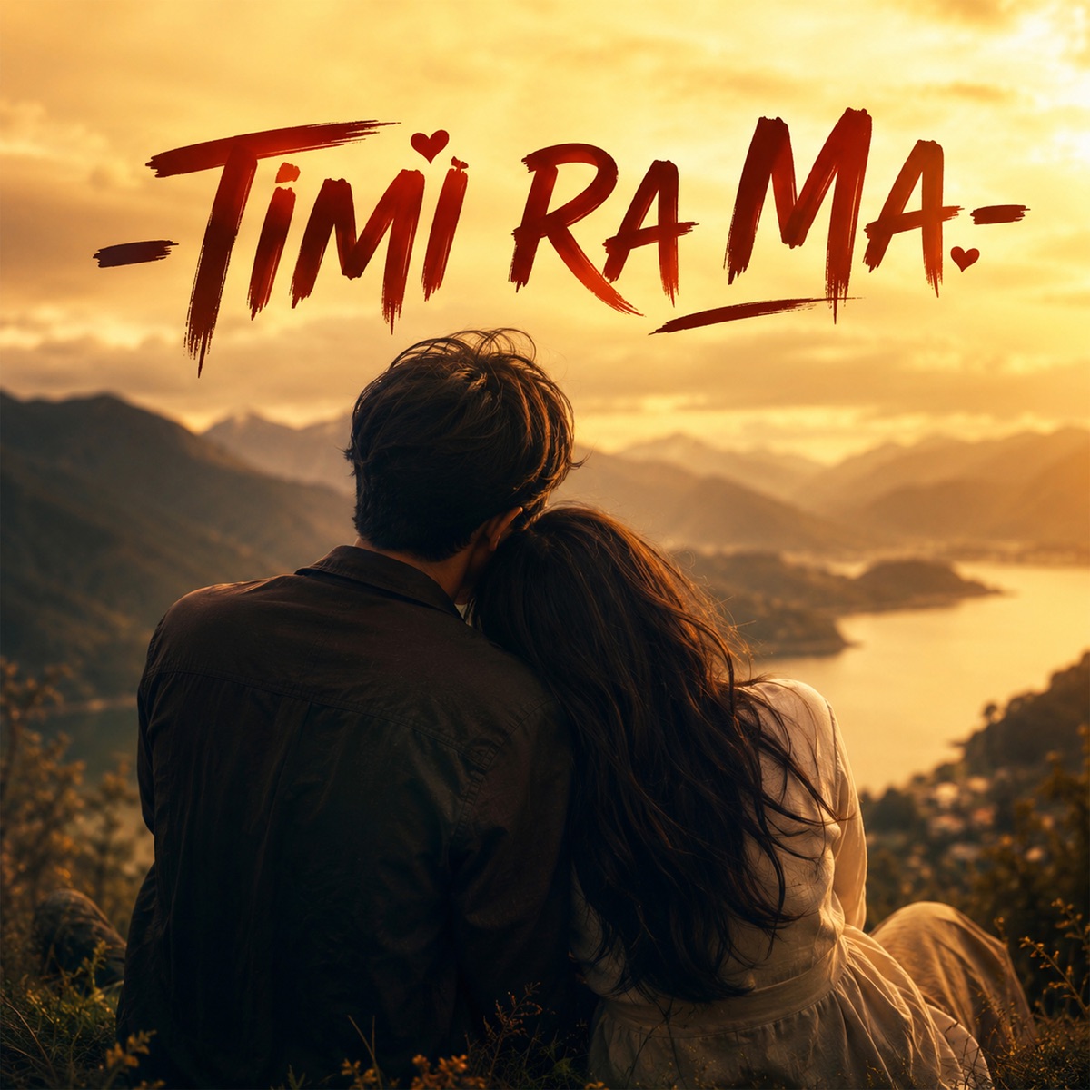 Timi Ra Ma Sangai - Single by Arjun Khadka album cover