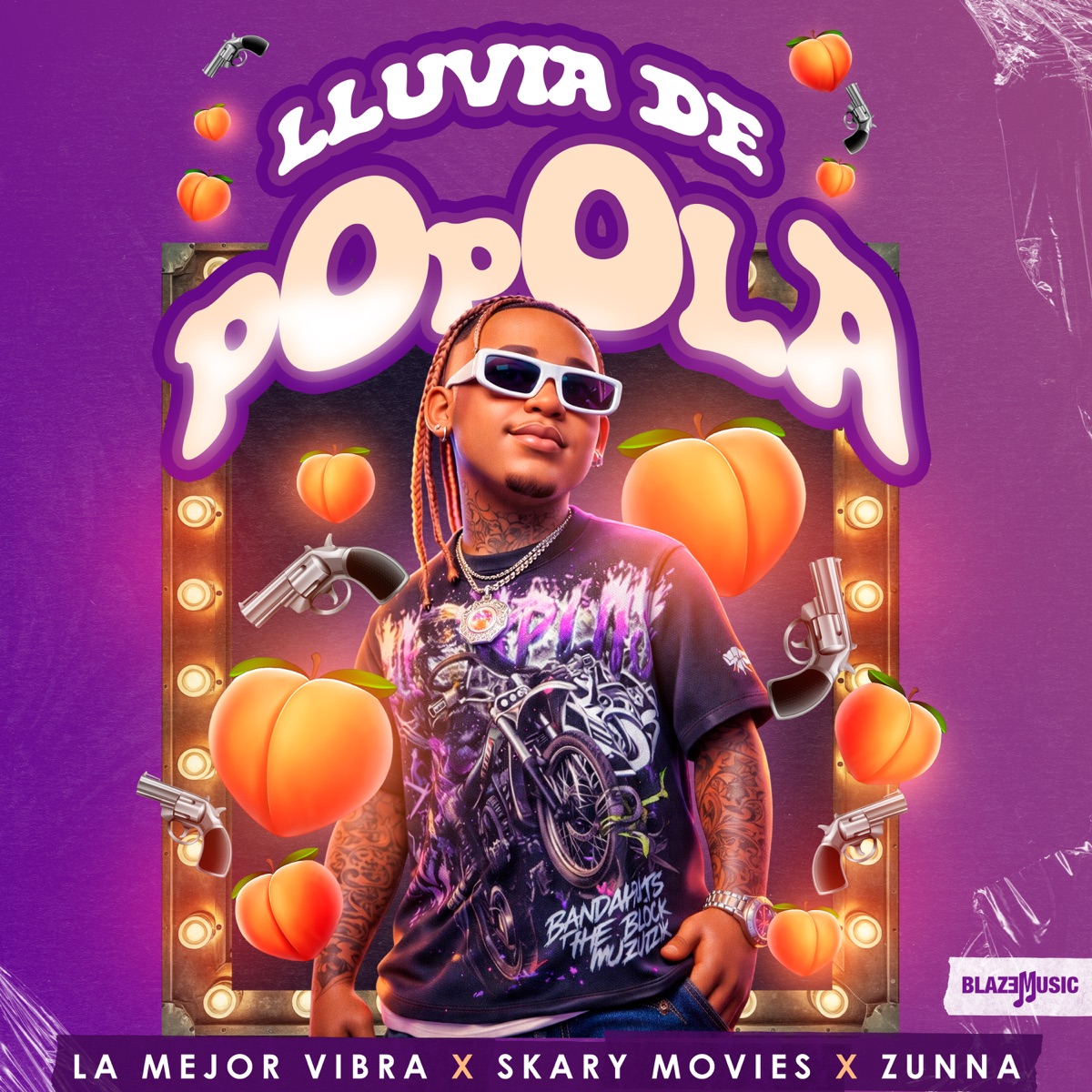 Lluvia De Popola - Single by La Mejor Vibra, Skary Movies & Zunna album cover