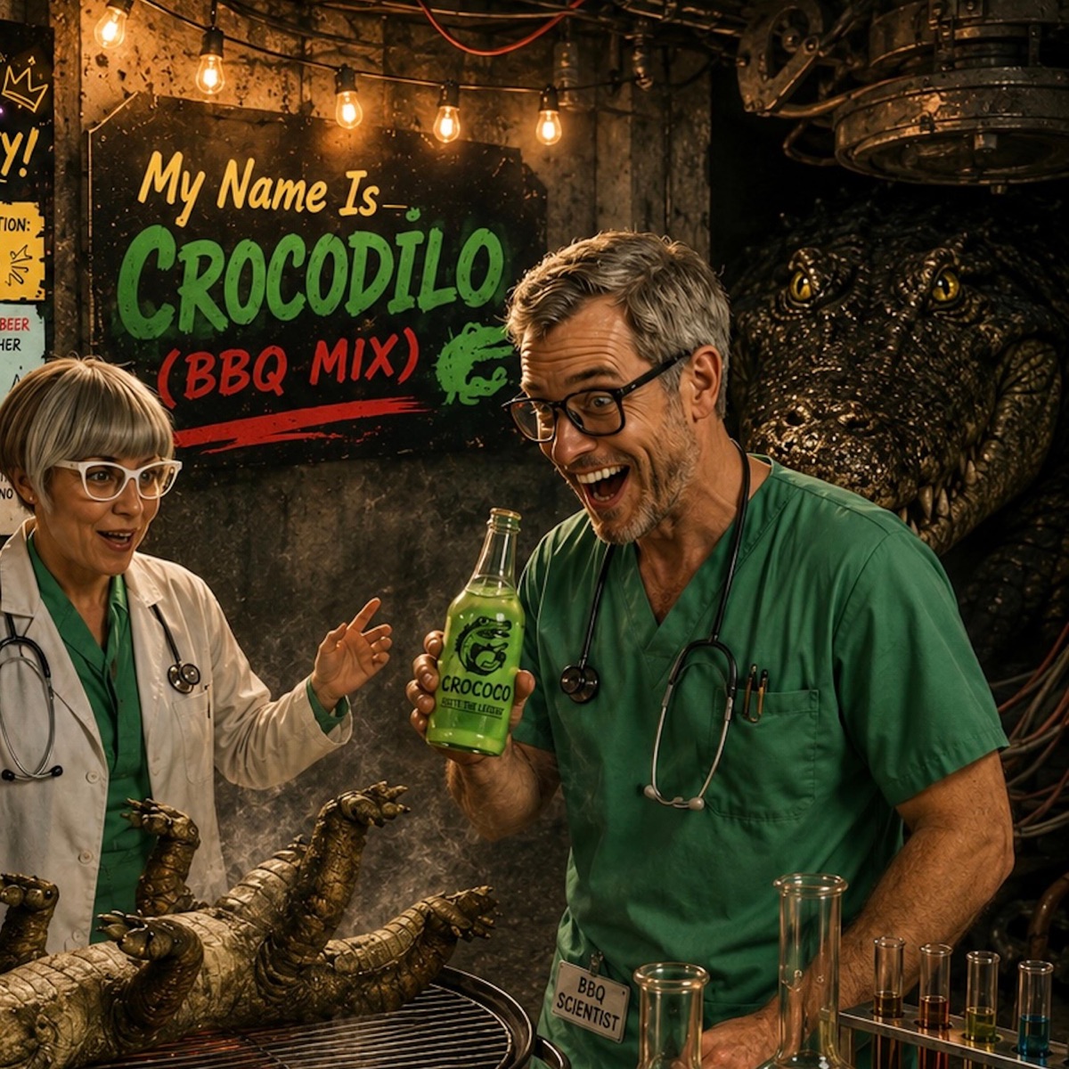 My Name Is Crocodilo (BBQ Mix) - Single by CROCOCO & DJ Ae album cover
