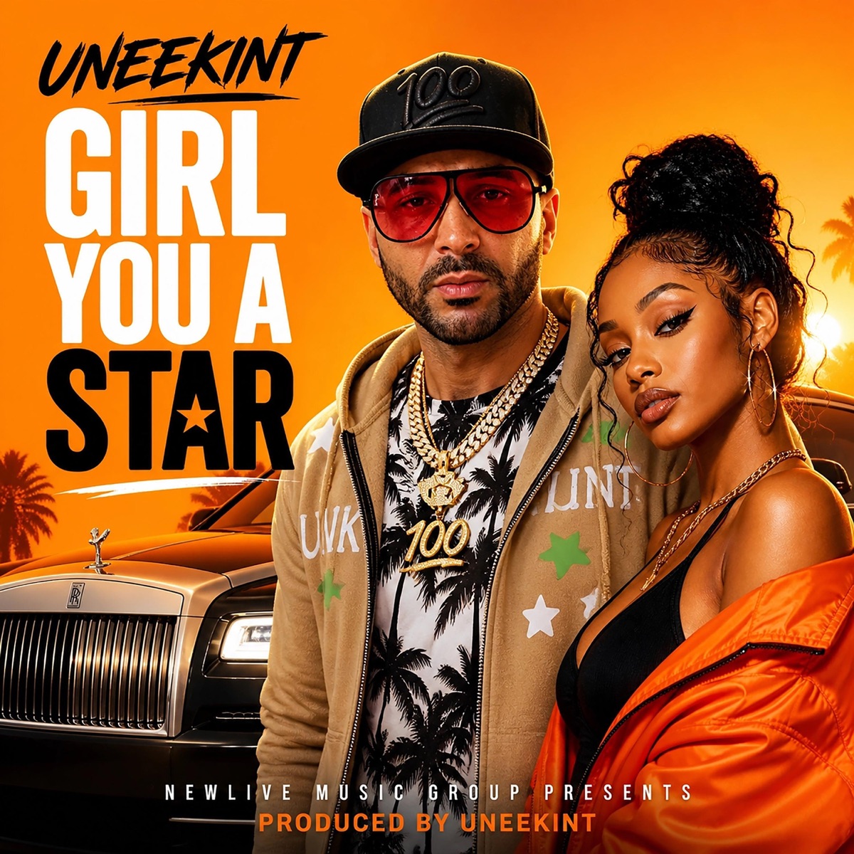 Girl You a Star - Single by Uneekint album cover