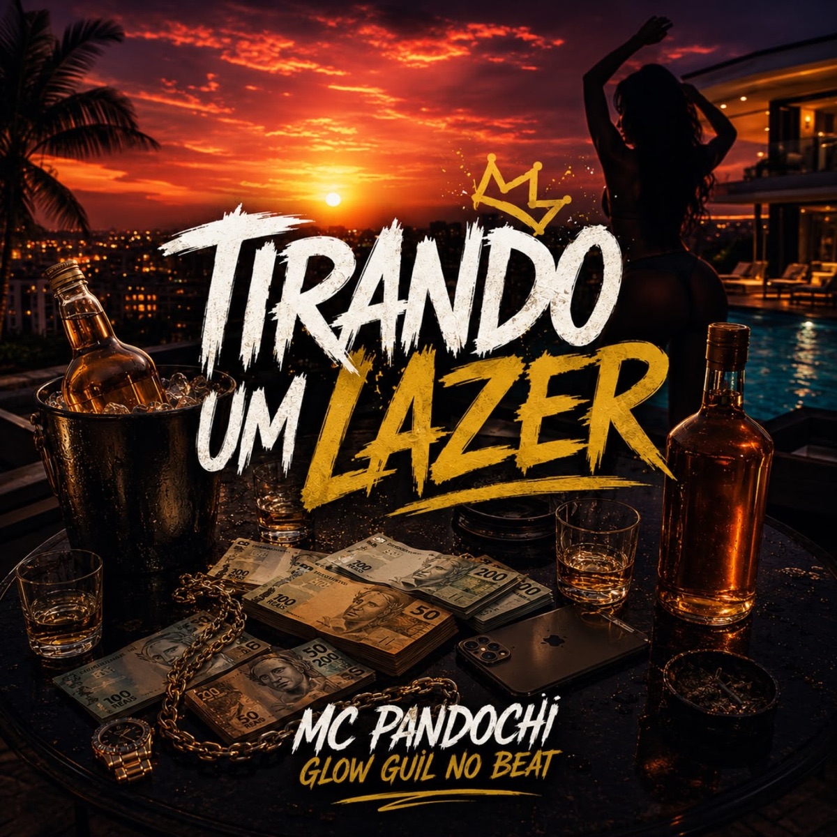 Tirando Um Lazer (Acoustic) [feat. Glow Guil] - Single by Mc Pandochi album cover
