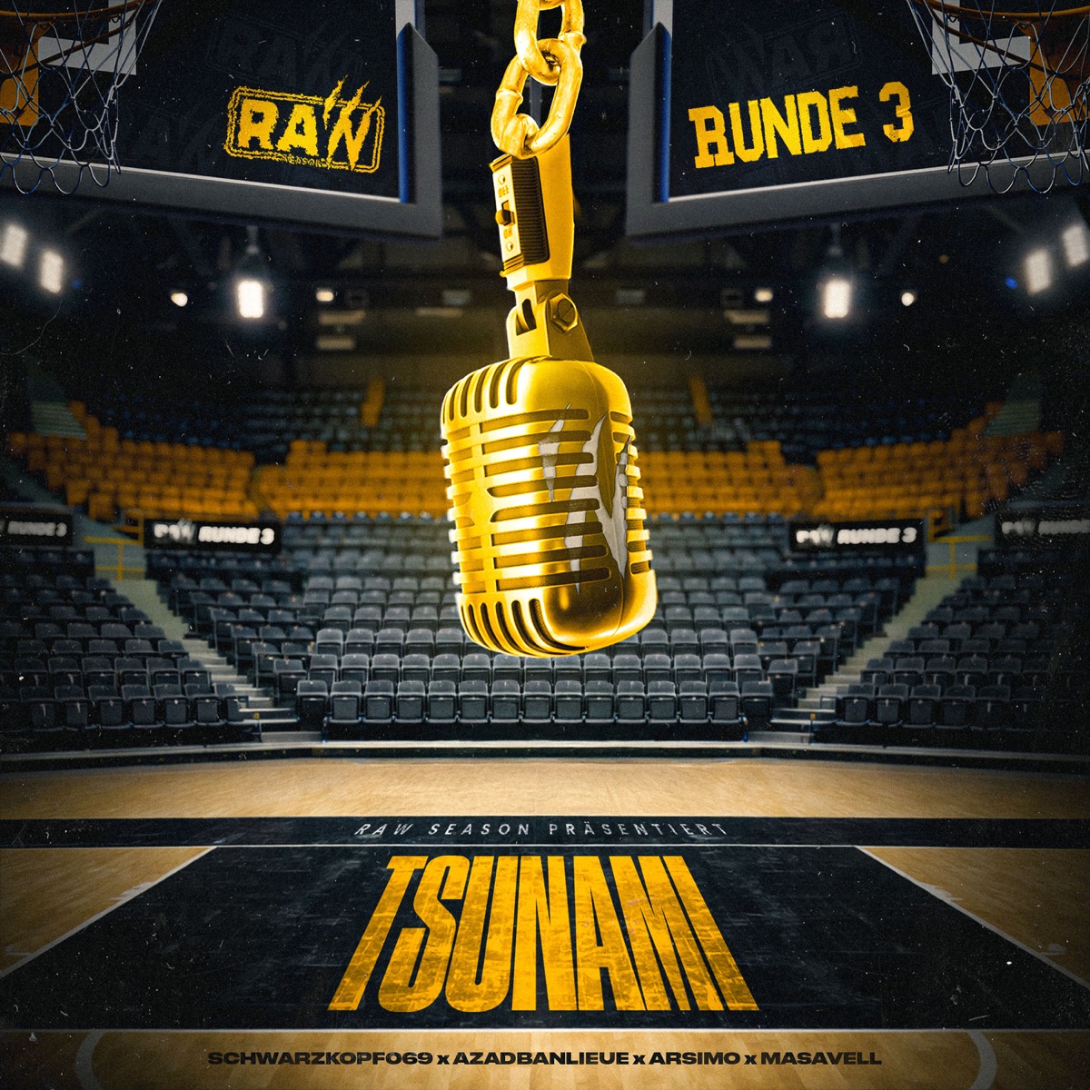 TSUNAMI - Single by RAW SEASON, AzadBanlieue, Schwarzkopf069, Arsimo & Masavell album cover