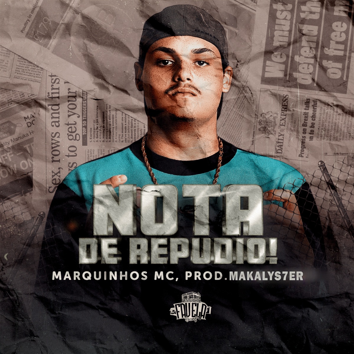 Nota de Repudio! - Single by Marquinhos MC, Prod.Makalys7er & Estúdio Favela Records album cover