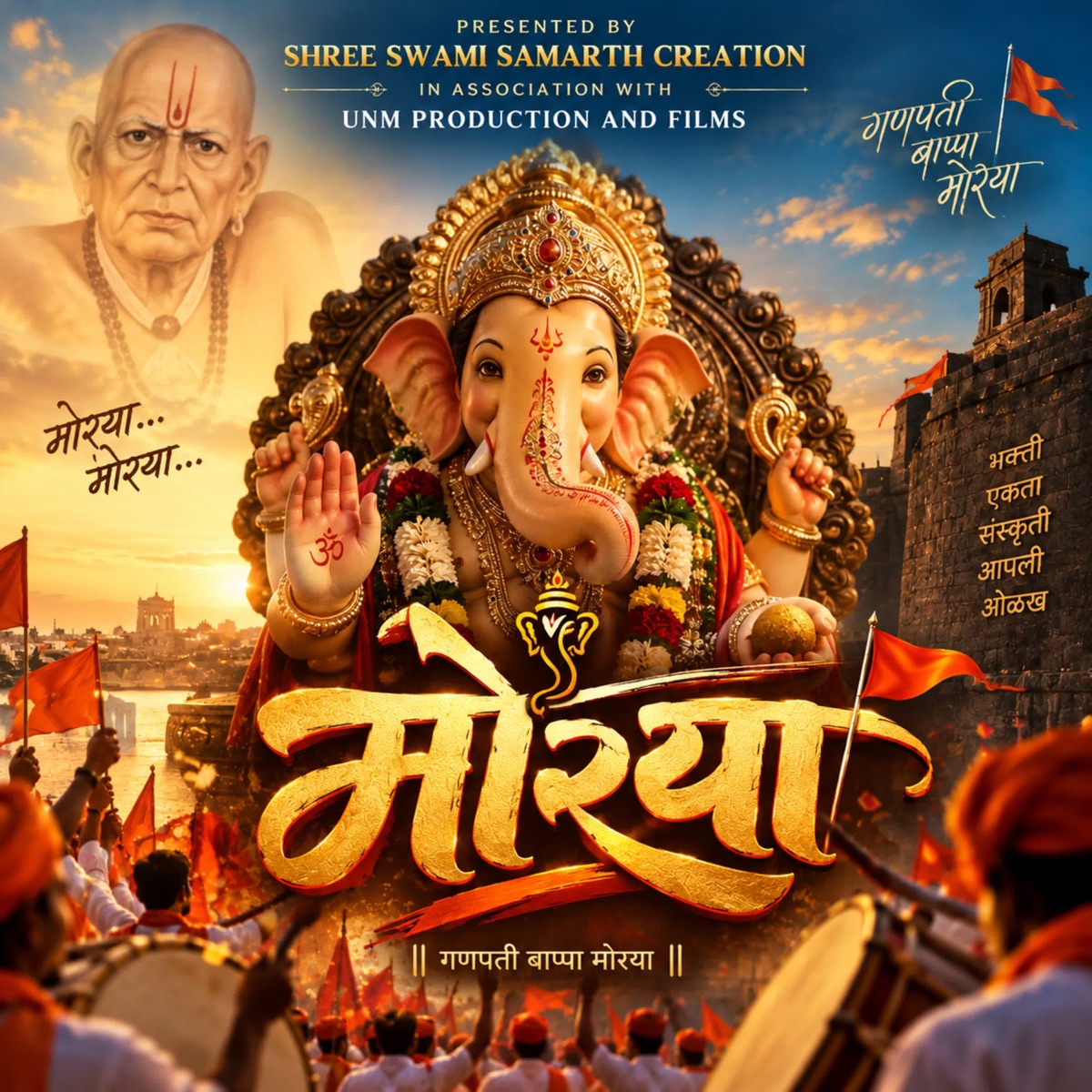 Moraya - Single by Dr. Krunal Metha, Nakash Aziz & Prasad Prabhakar Shinde album cover