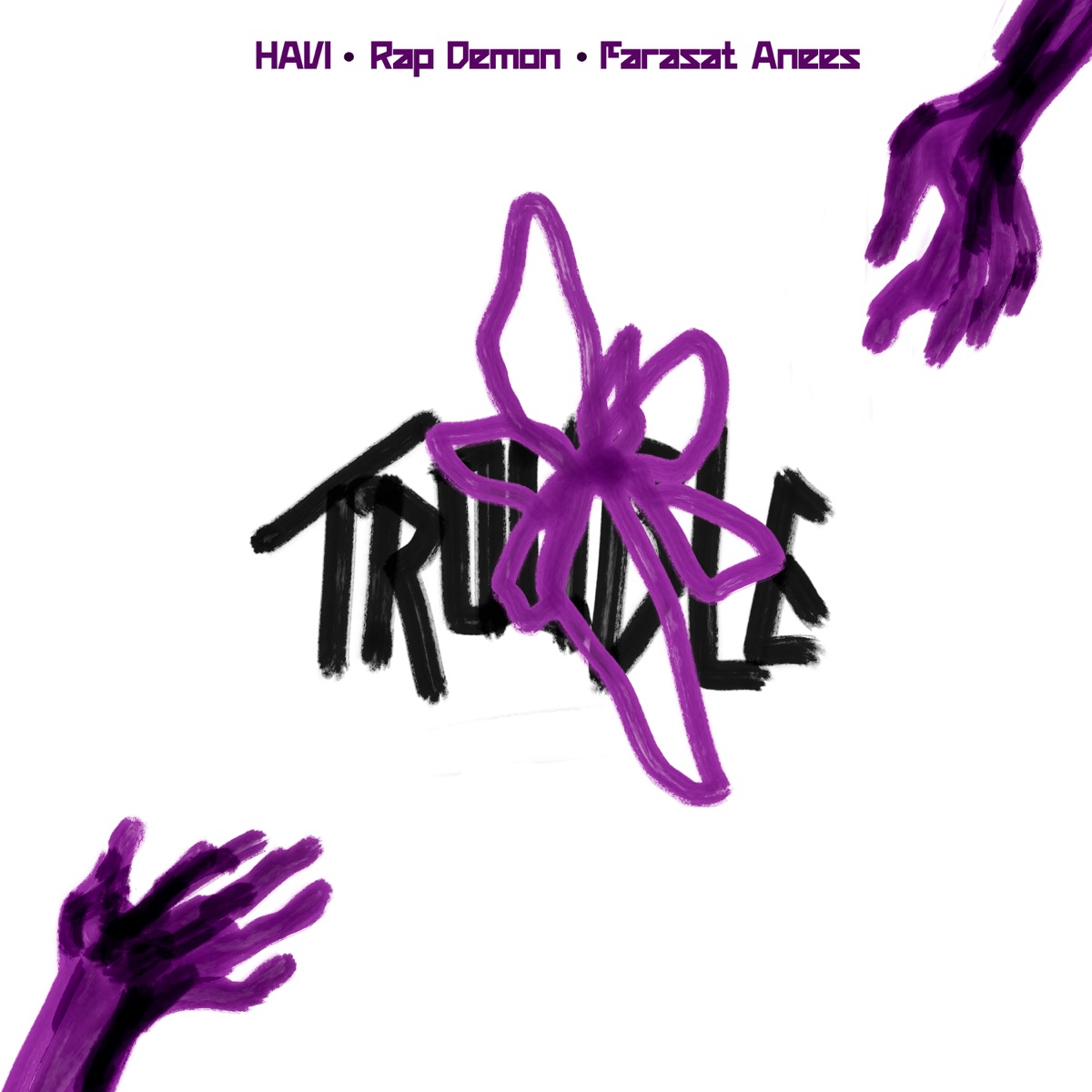 Trouble - Single by HAVI, Rap Demon & Farasat Anees album cover