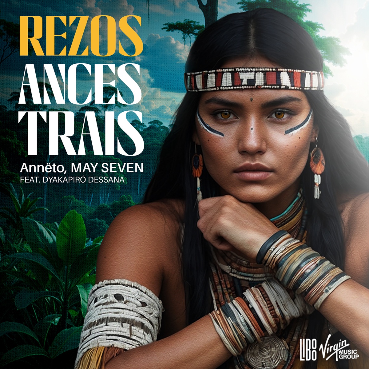 Rezos Ancestrais (feat. Dyakapiró) - Single by Annëto & May Seven album cover