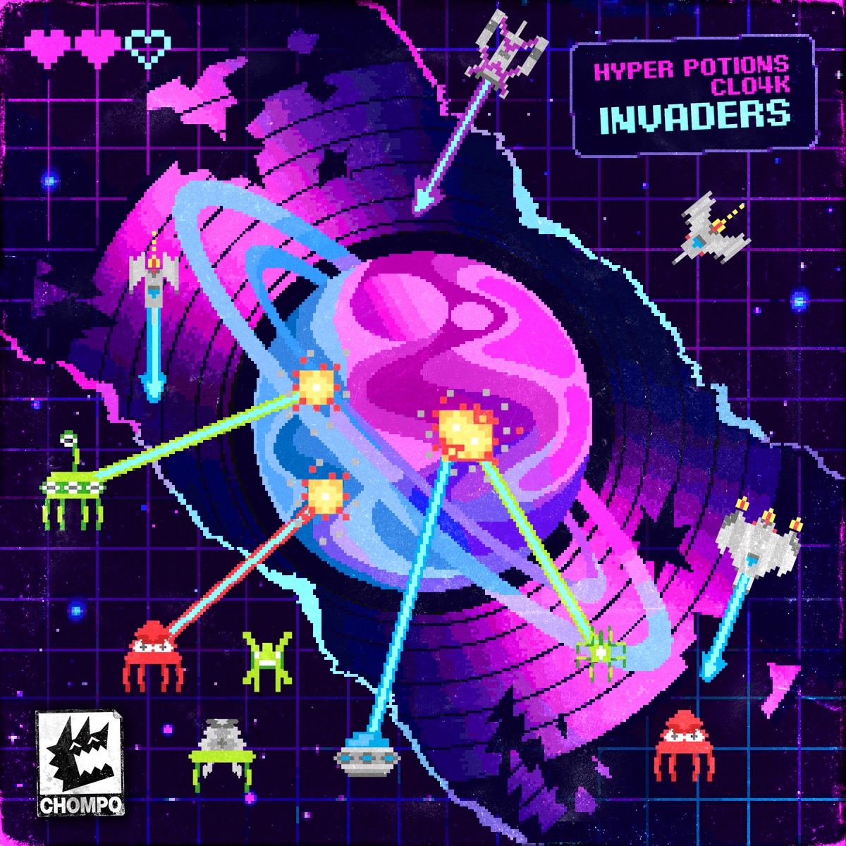 Invaders - Single by Hyper Potions & Cl04k album cover