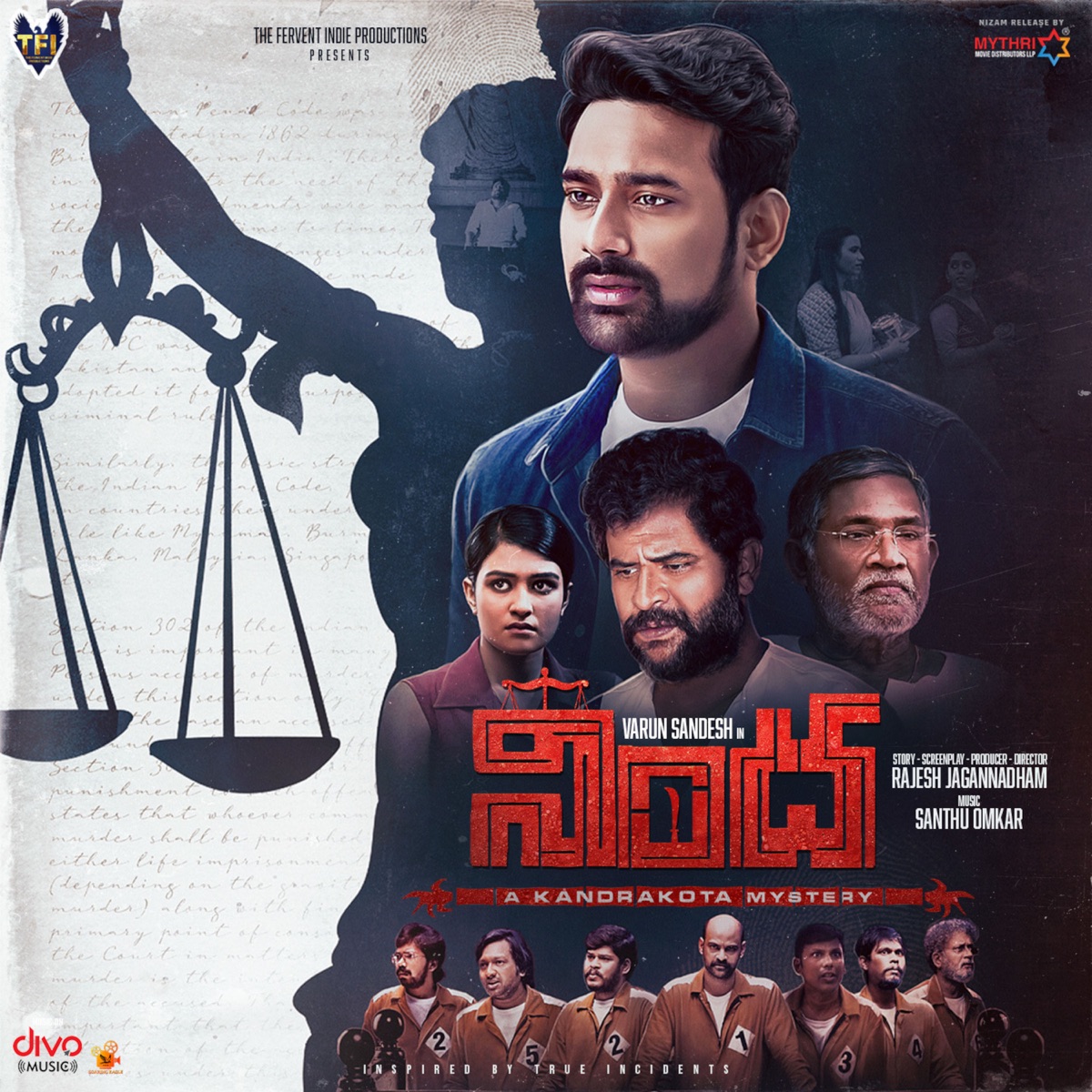 Nindha (Original Motion Picture Soundtrack) by Santhu Omkar, Kittu Vissapragada & Rajesh Jagannadham album cover