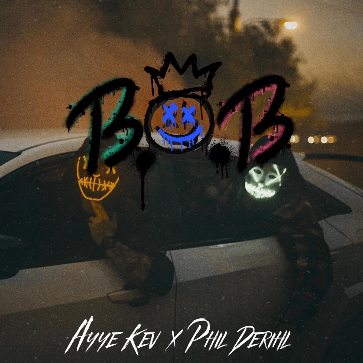 B.O.B (feat. Phil Derihl) - Single by Ayye Kev album cover