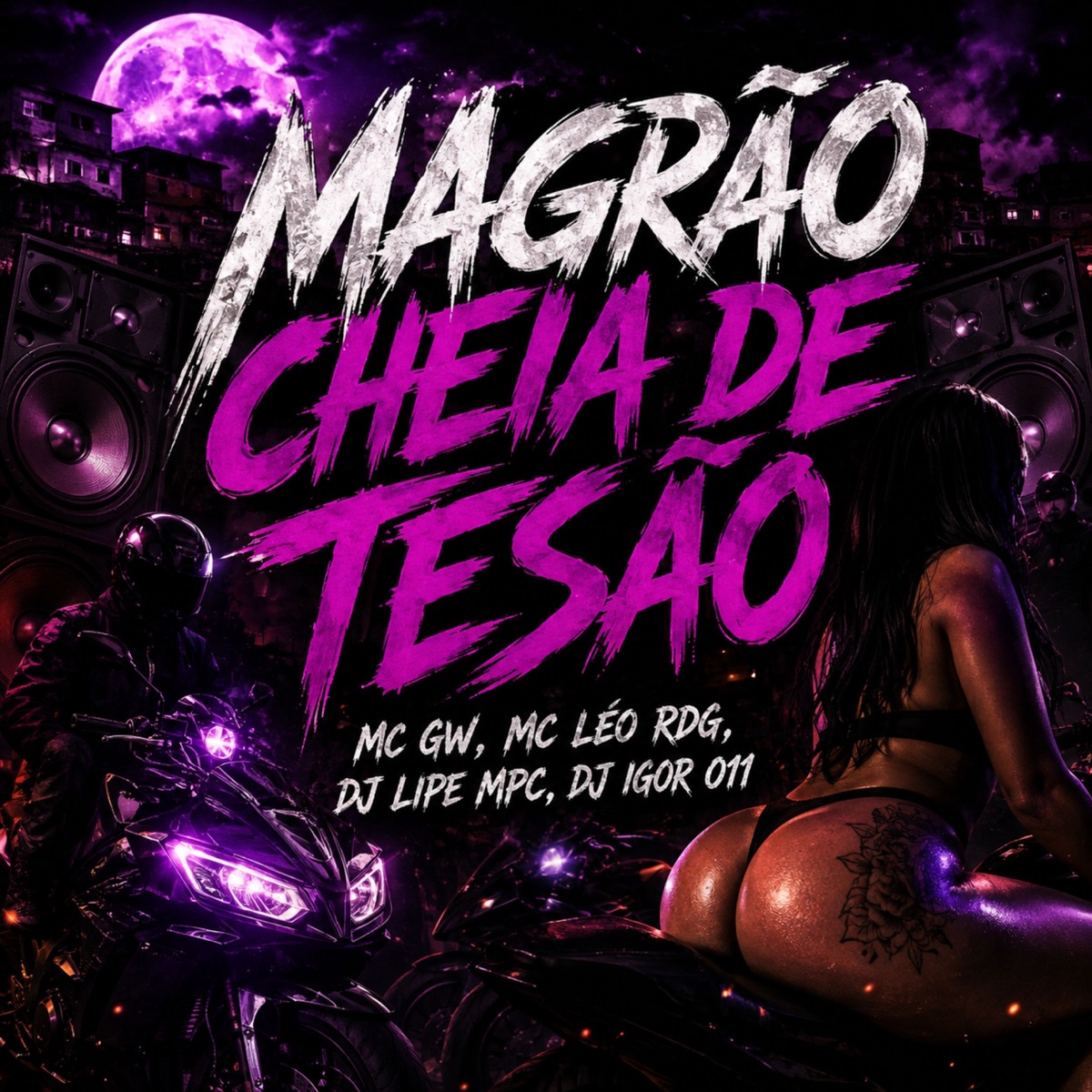 Magrão Cheia De Tesão (feat. Next Records) - Single by Mc Gw, Mc Léo RDG, Dj Lipe MPC & DJ IGOR 011 album cover