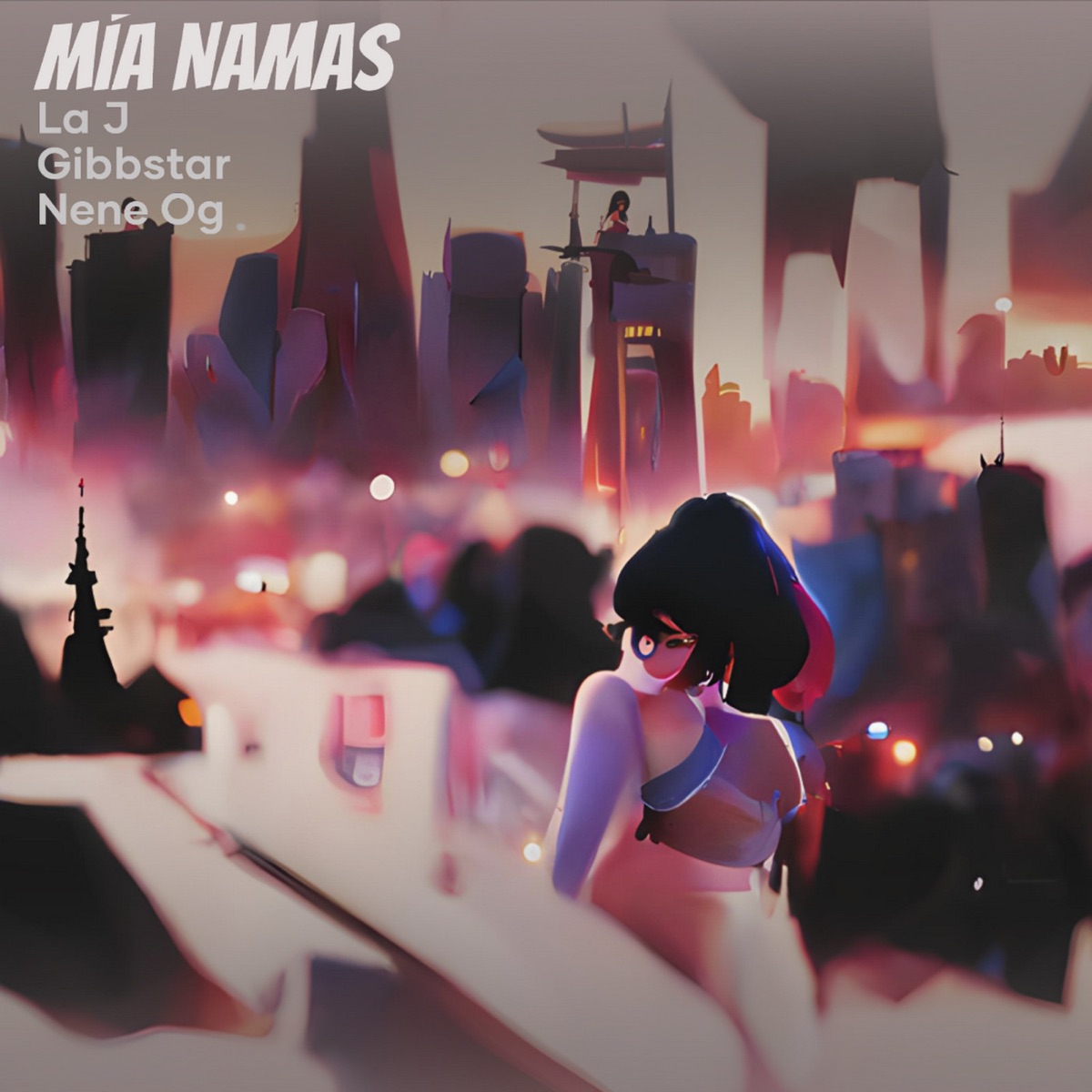Mía namas - Single by La J, Gibbstar & Nene OG album cover