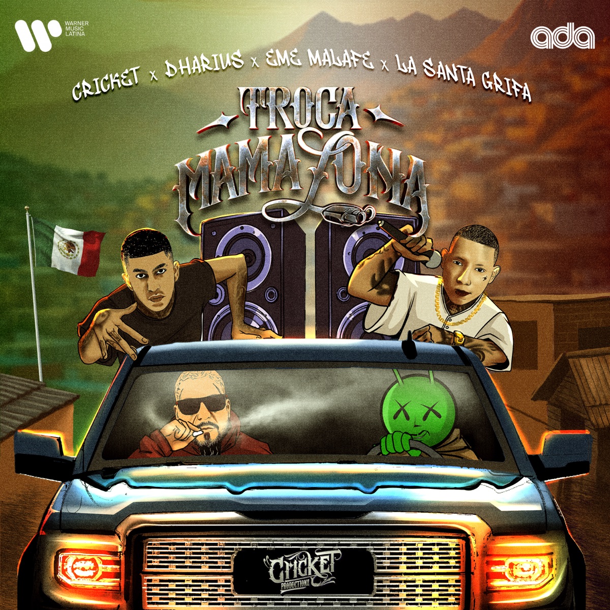 Troca Mamalona (feat. Eme Malafe) - Single by Cricket, Dharius & La Santa Grifa album cover