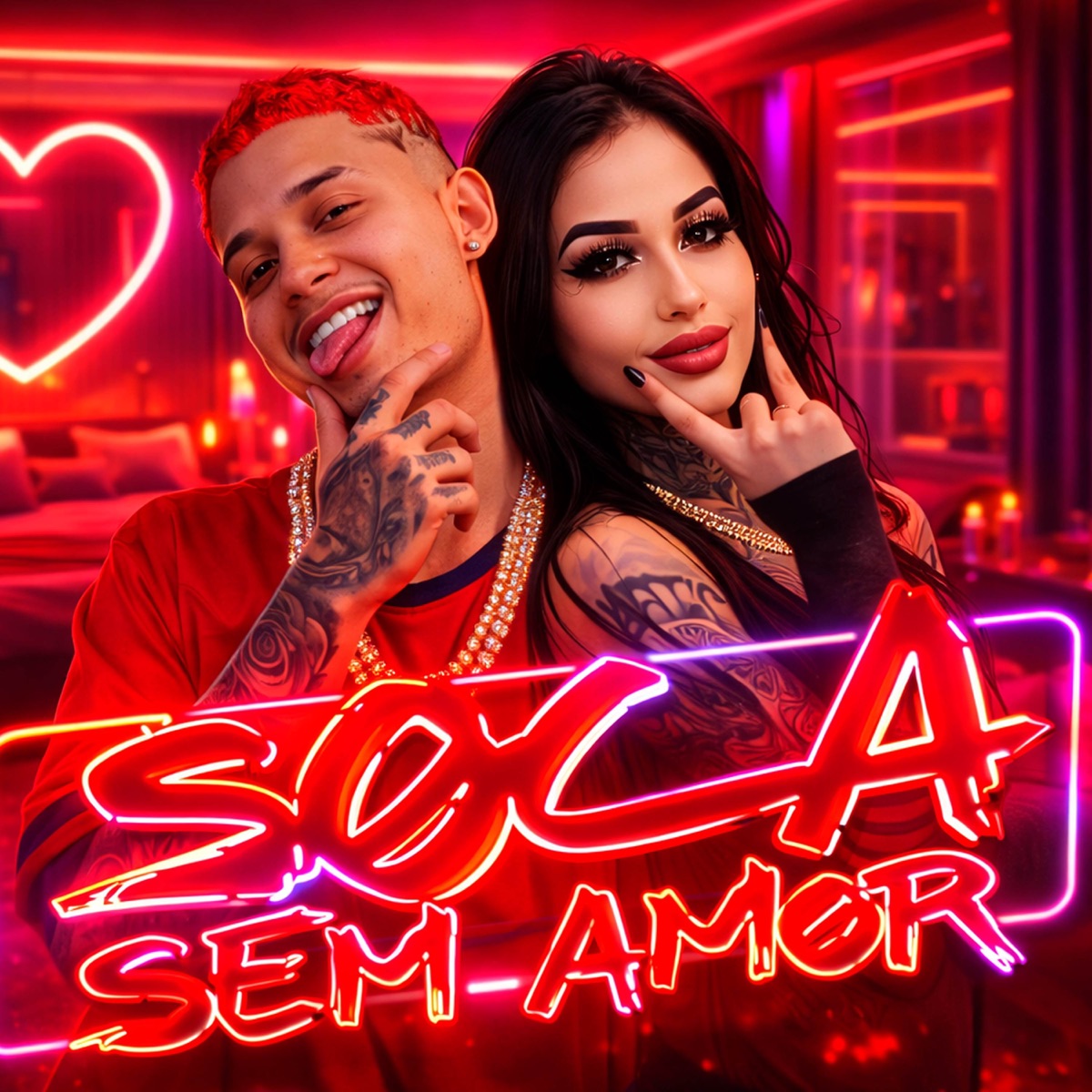 SOCA SEM AMOR - Single by 100Altura & Mc Gibizinha album cover