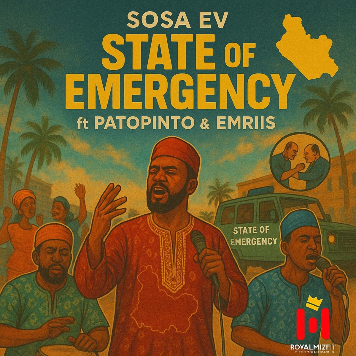 STATE OF EMERGENCY (feat. Patopinto & Emriis) - Single by Sosa EV album cover