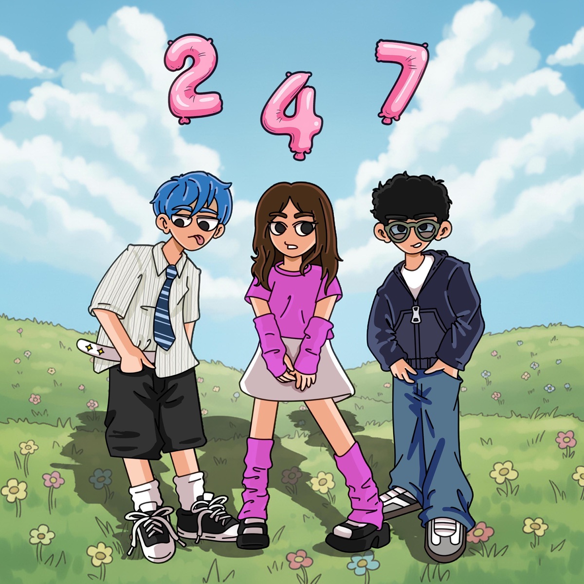 dua empat tujuh (feat. GRAKHIEL, Jely & ilydien) - Single by aufy! album cover