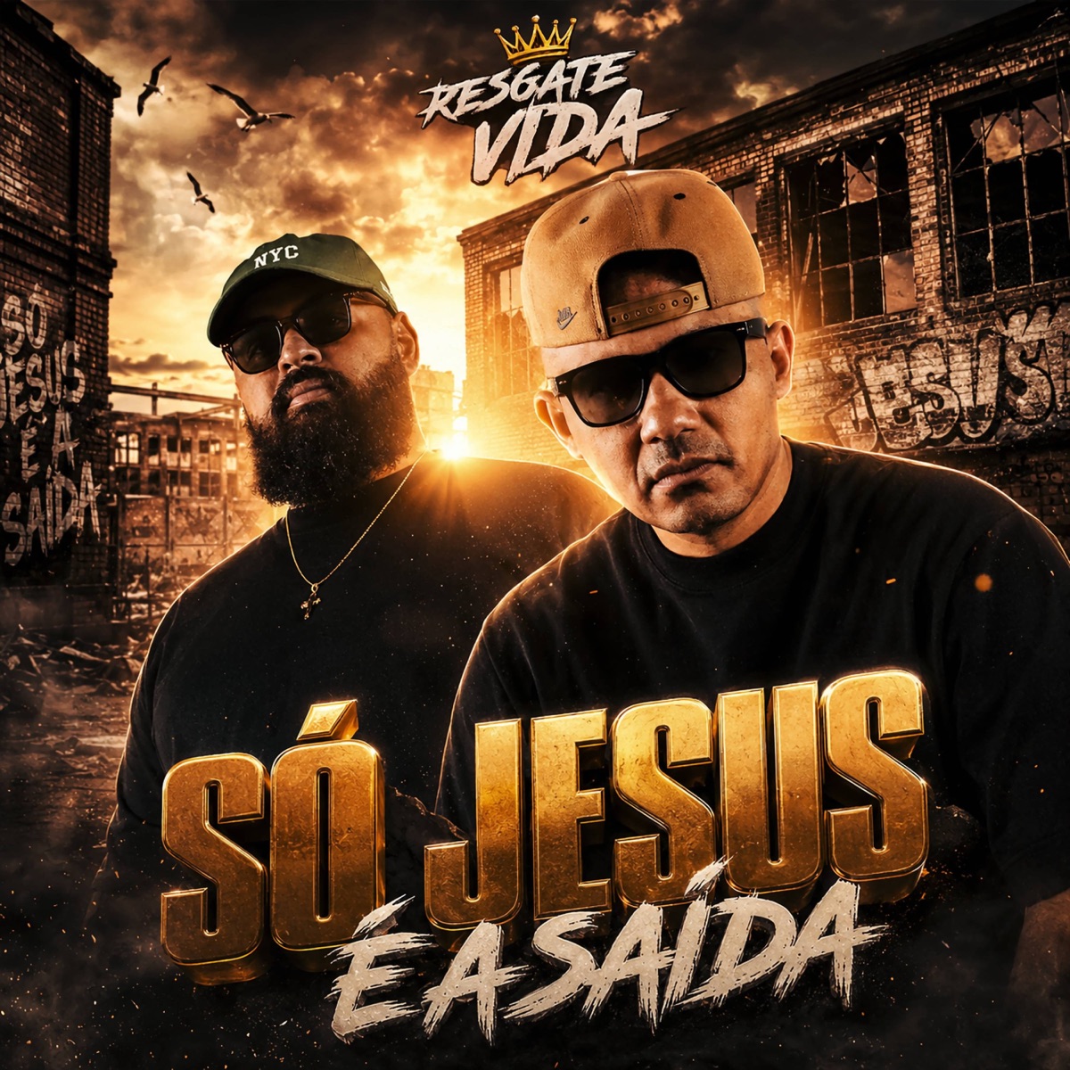 Só Jesus é a Saída - Single by Resgate Vida Rap Cristão, Mano Robson & Reges Castelly album cover