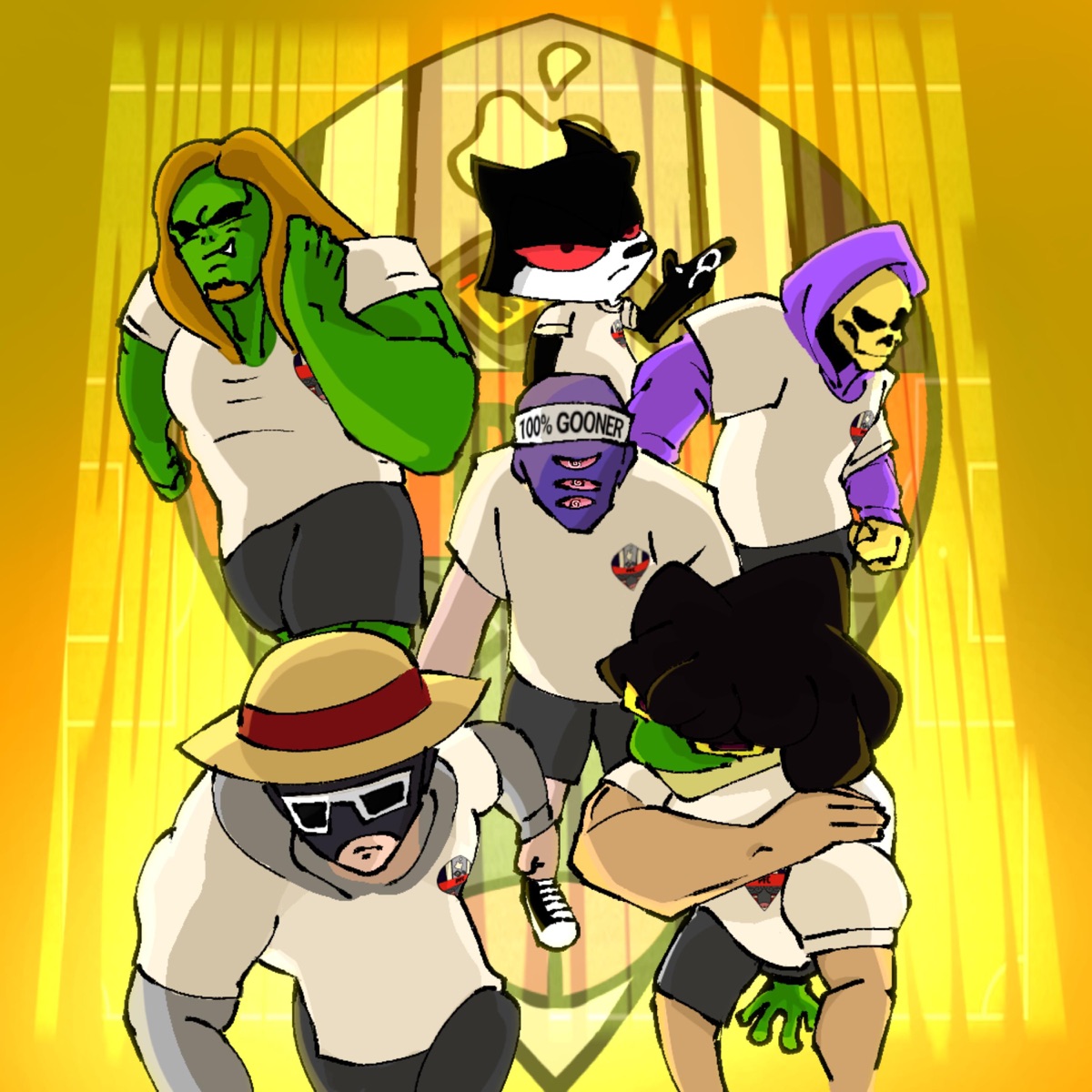 Punheta Futebol Clube (feat. Jã1Cuzim, lildudx, Kabolan, locodakabesa & WatWatGoré) - Single by Sapo Çiririka album cover