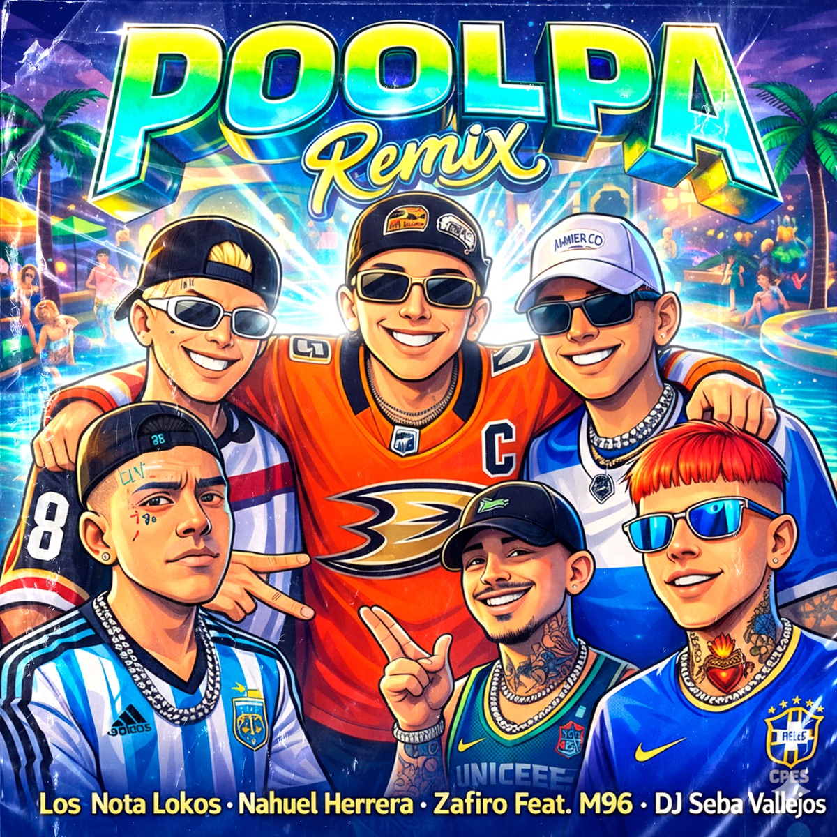 Poolpa (Remix) - Single by Los Nota Lokos, Nahuel Herrera, Zafiro & M96 album cover