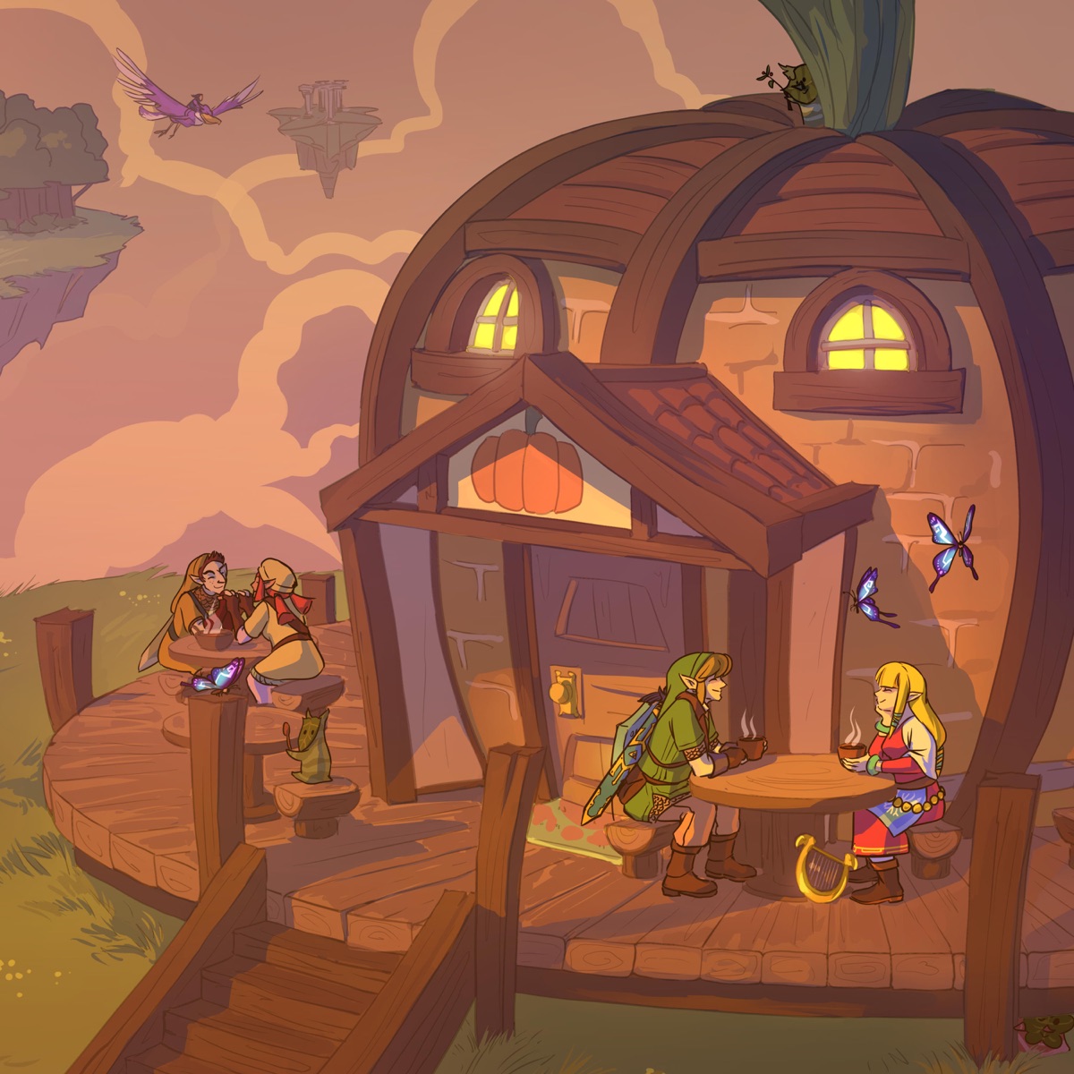 Hyrule Café 2: Chill Zelda Beats by Coffee Date & GameChops album cover