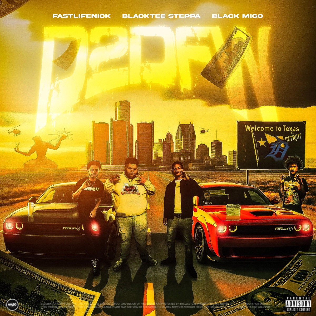 D2DFW (feat. Black Migo & Blacktee Steppa) - Single by FASTLIFENICK album cover