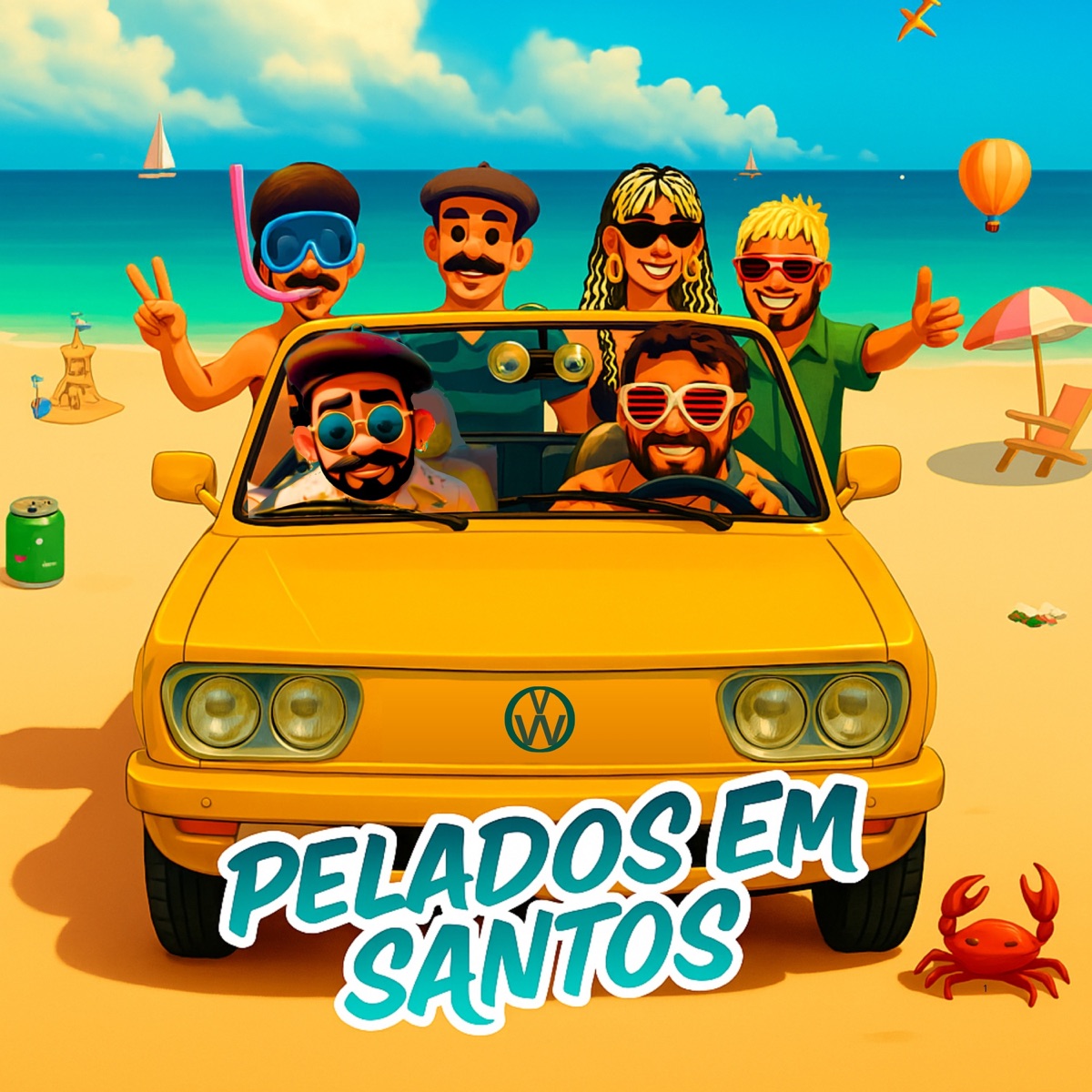 PELADOS EM SANTOS - Single by CESINHA & Mamonas Assassinas album cover