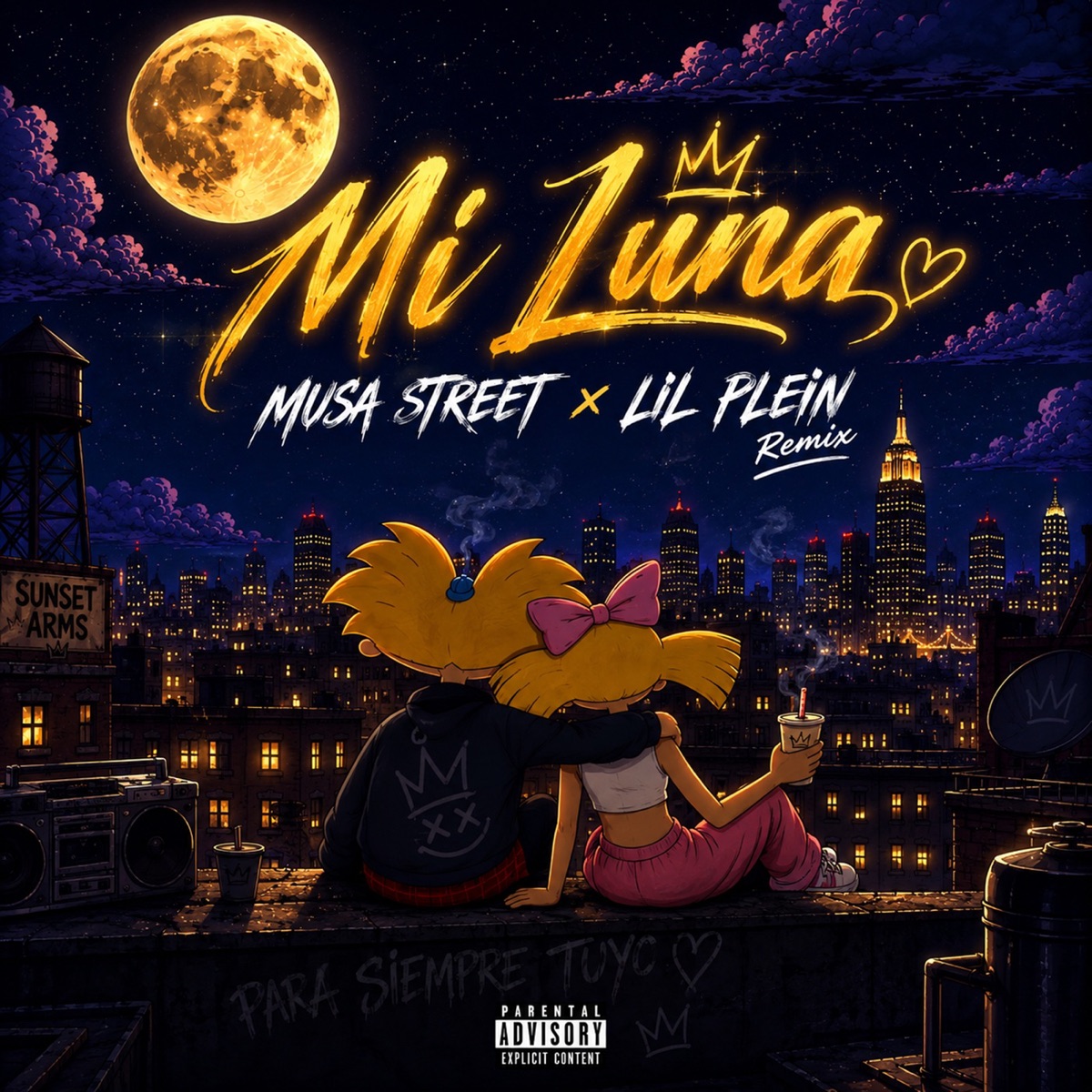 Mi Luna (Remix) - Single by Musa Street & Lil Plein album cover
