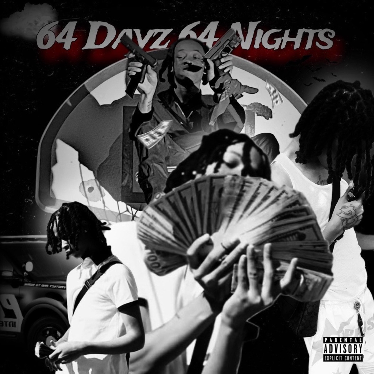 64 Dayz 64 Nights - EP by Tcgng Murda album cover