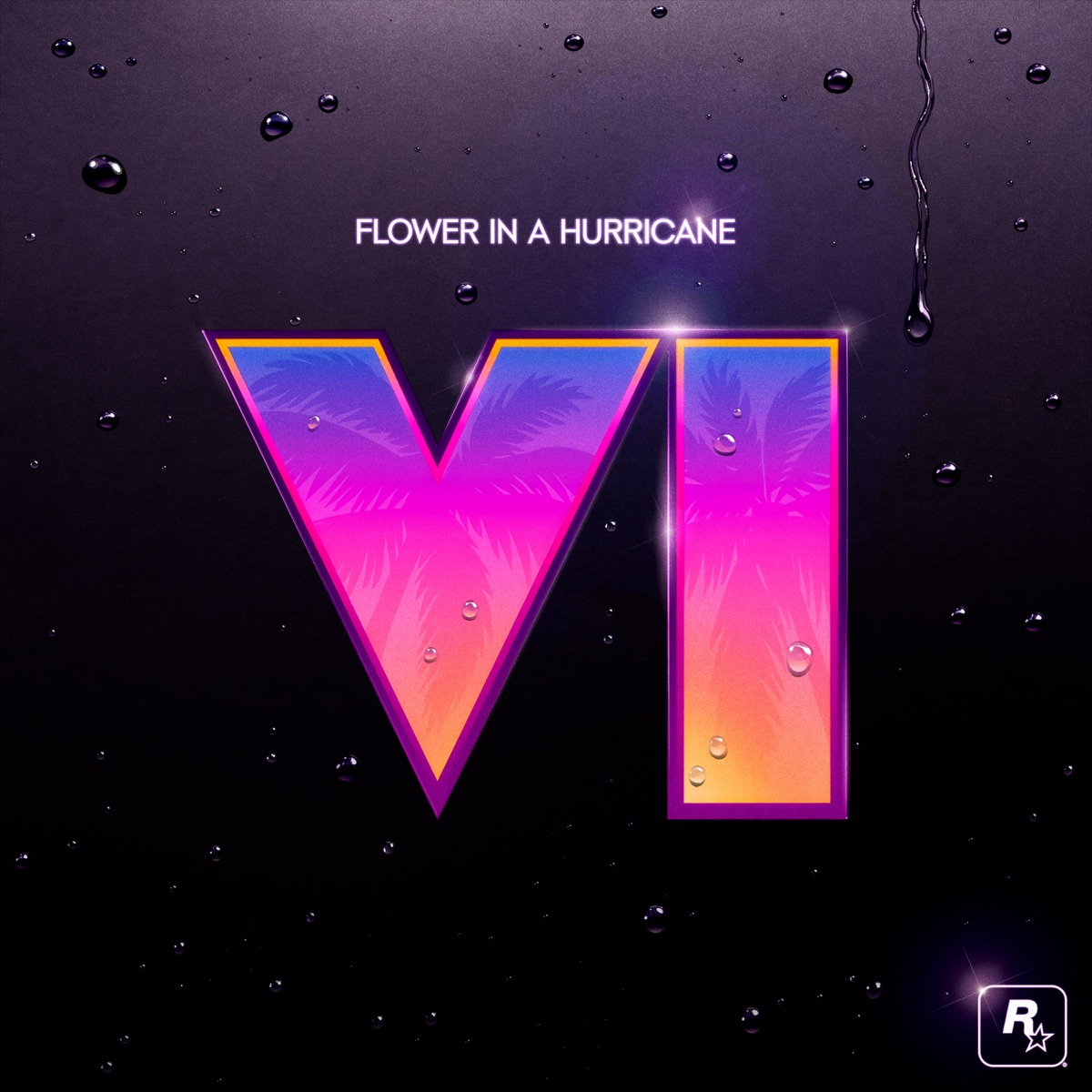 Flower In A Hurricane [from GTAVI] - Single by Justice, Tame Impala, SZA & King Gizzard & The Lizard Wizard album cover