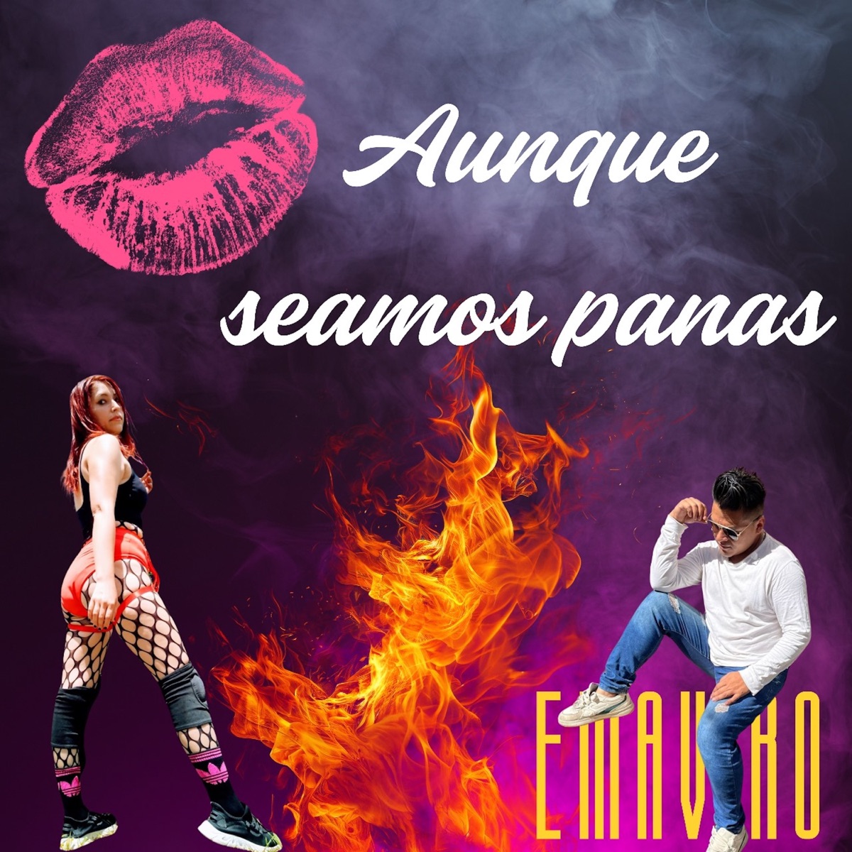 Aunque seamos panas - Single by Emaviro album cover