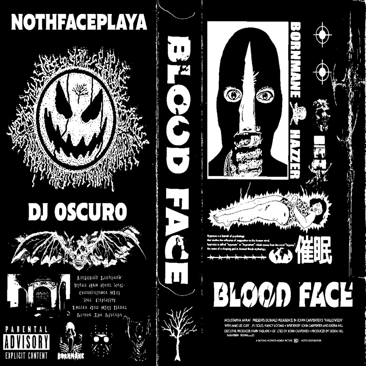 BLOOD FACE (feat. Hazzer) - Single by BORNMANE album cover