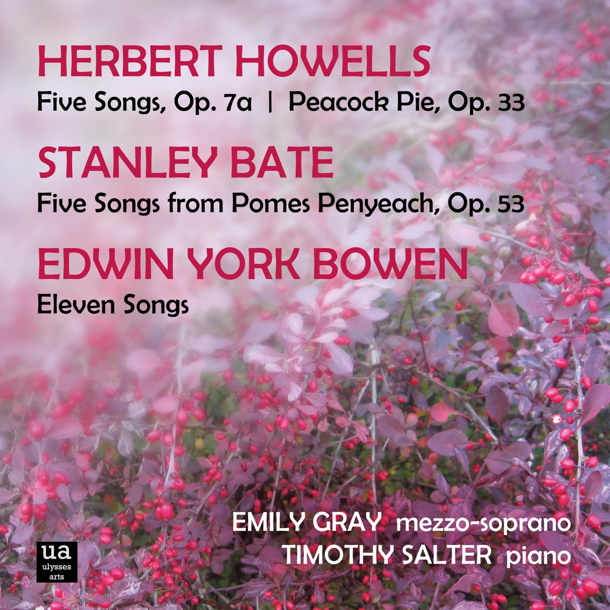 Howells, Bate and Bowen Songs by Emily Gray & Timothy Salter album cover