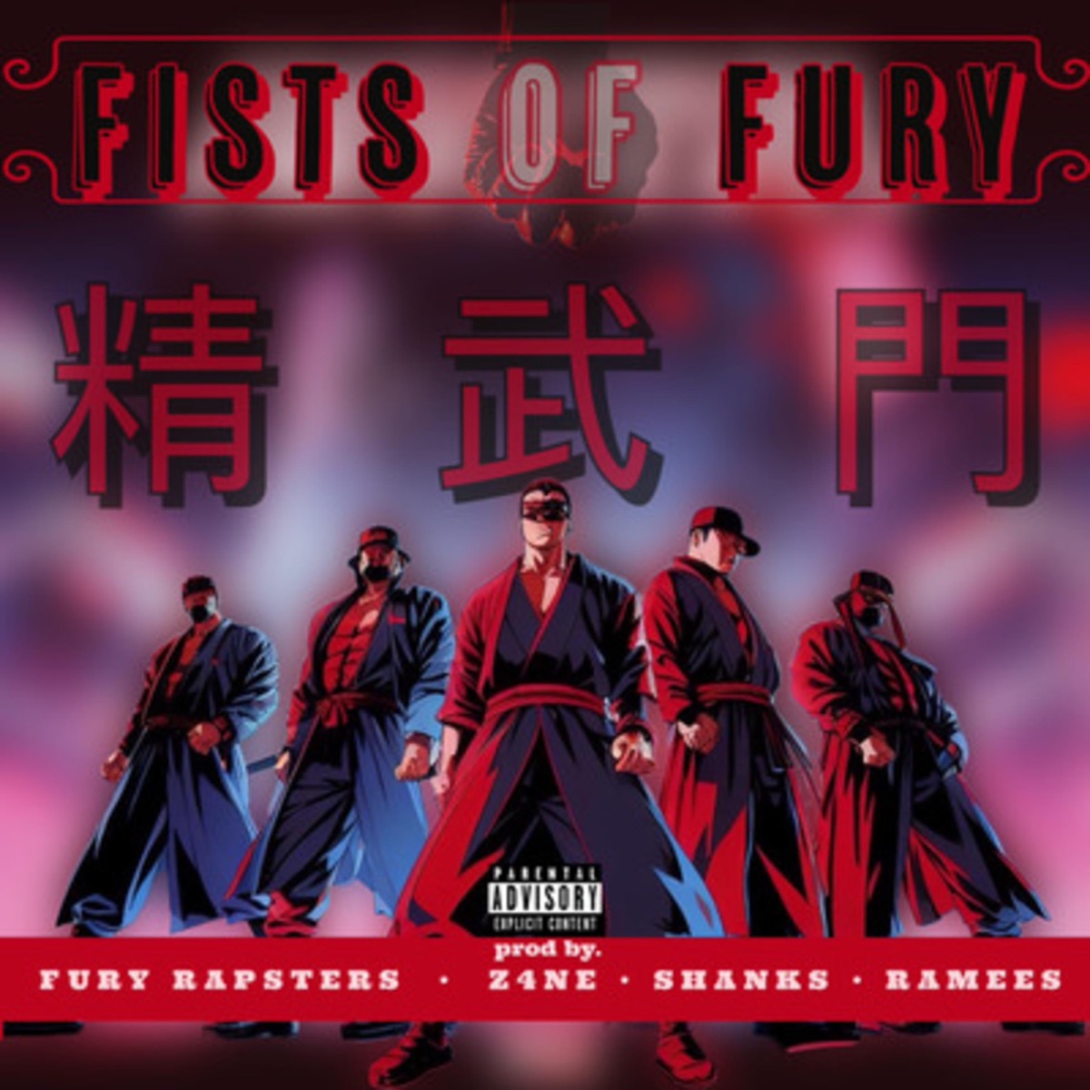 Fists of Fury (feat. Z4NE) - Single by shanks., Ramees & Fury Rapsters album cover