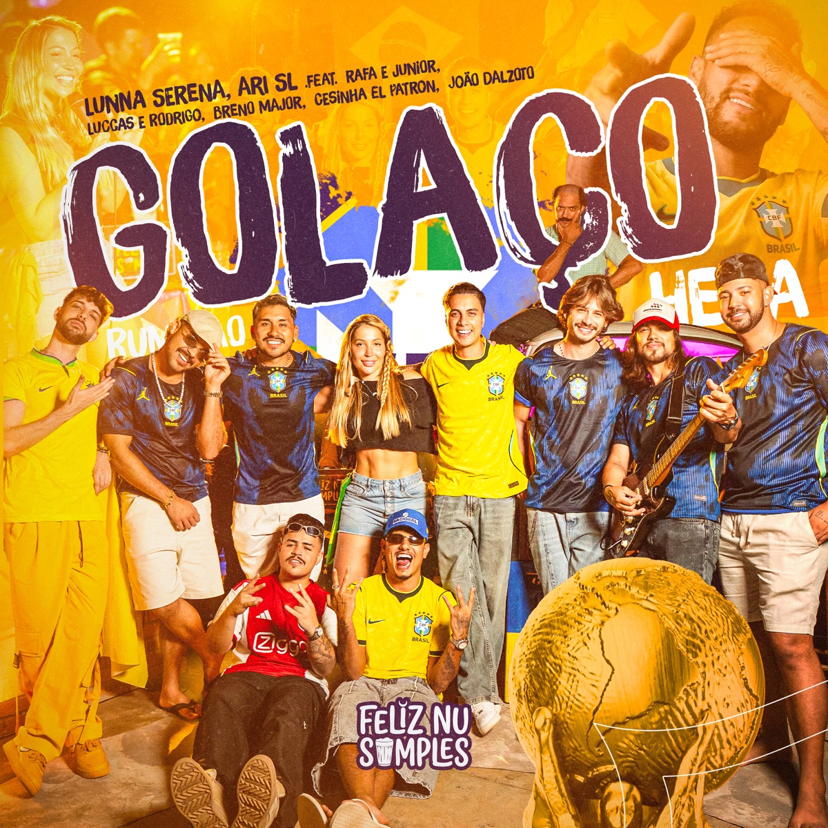 Golaço (feat. Breno Major, CESINHA & João Dalzoto) - Single by Lunna Serena, DJ Ari SL, Rafa e Junior & Luccas & Rodrigo album cover