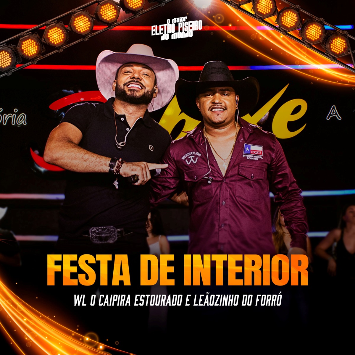 Festa de Interior (Eletropiseiro) - Single by WL O Caipira Estourado & Leãozinho do Forró album cover