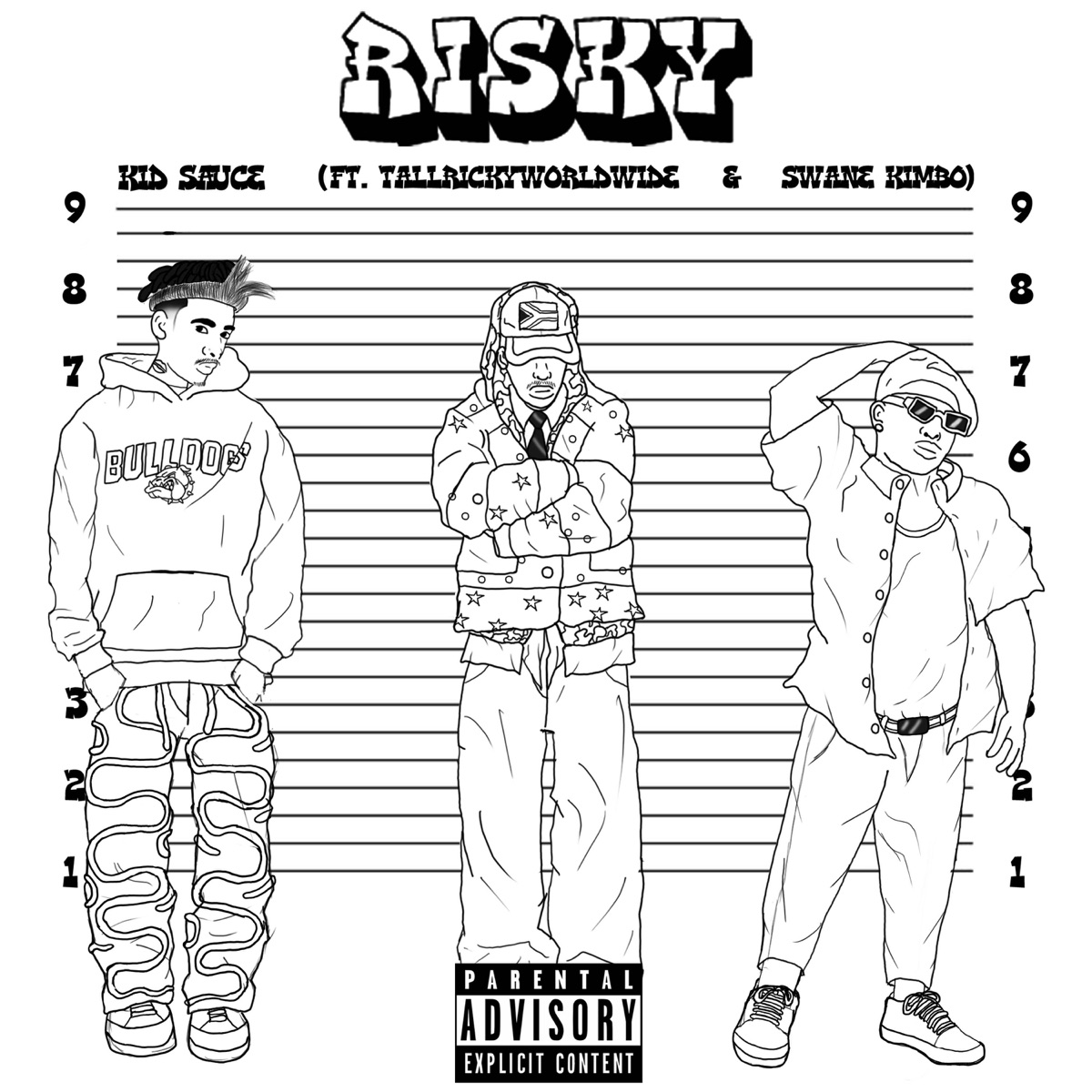 Risky - Single by KiD Sauce, Swane Kimbo & Tallrickyworldwide album cover