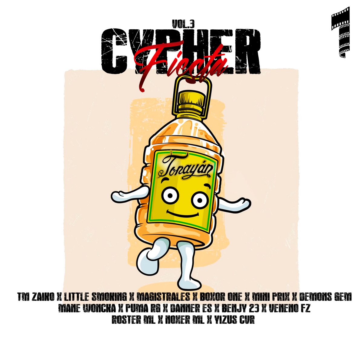 Cypher Fiesta Vol.3 (feat. Boxor One, Benjy 23, Mane Woncka, Danner es, Puma Rg, Yizus Cvr, Mini Prix, Demons Gem, Roster ML, Noxer Ml & Veneno Fz) - Single by TM Zaiko, Little smoking & Magistrales album cover