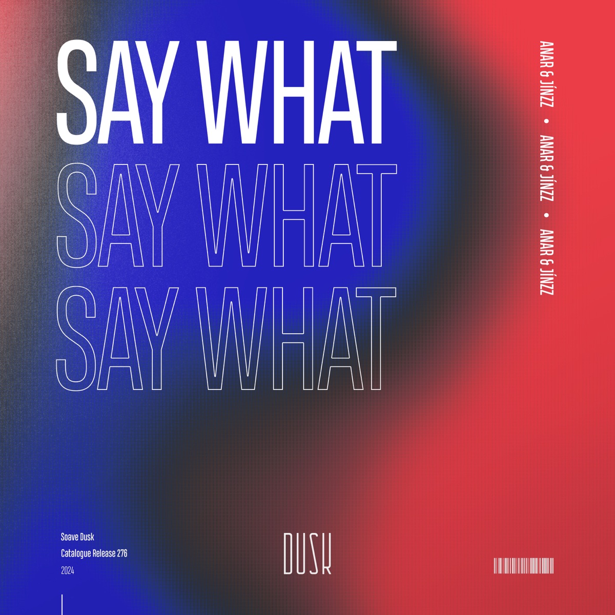 Say What - Single by ANAR & Jínzz album cover