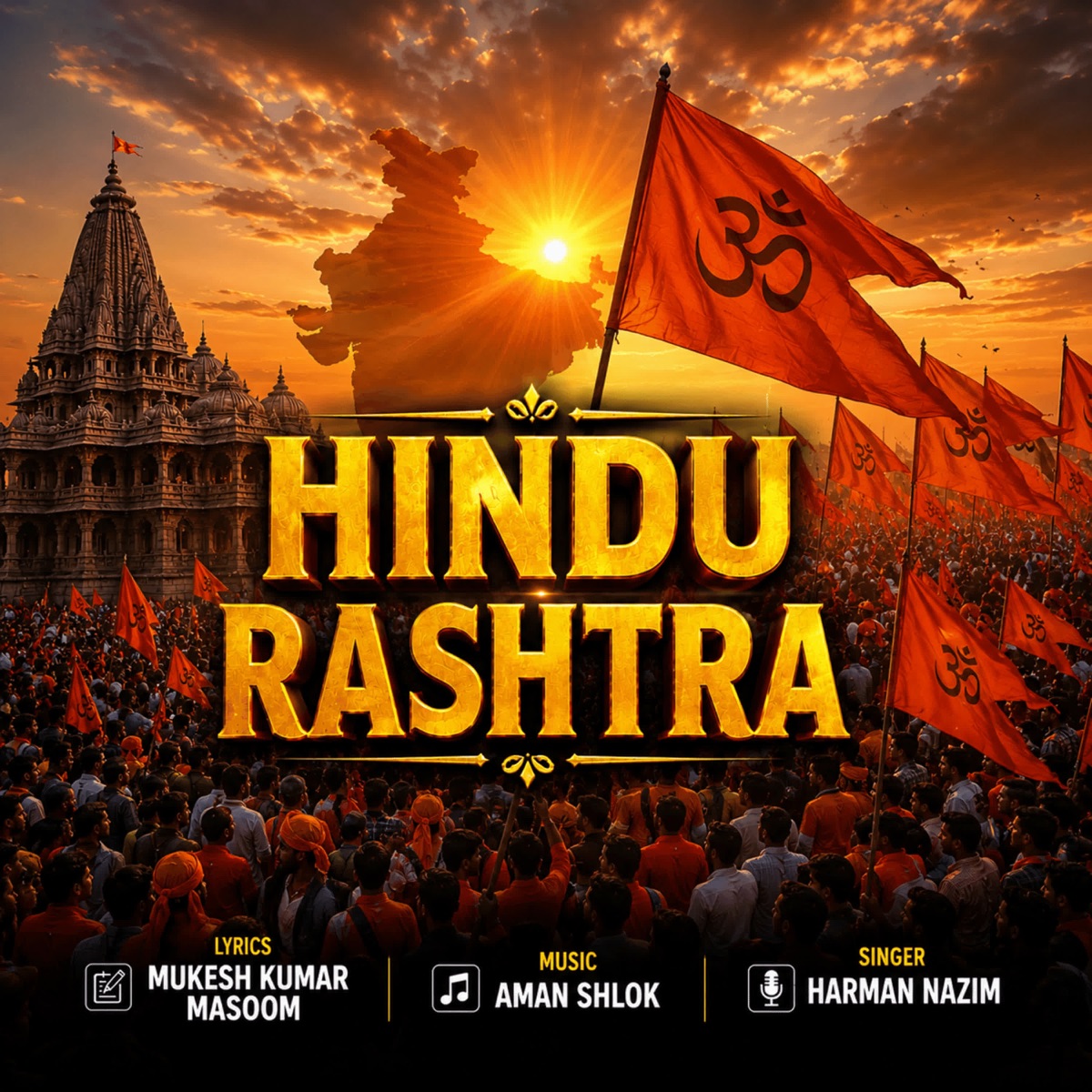 Hindu Rashtra - Single by Harman Nazim album cover