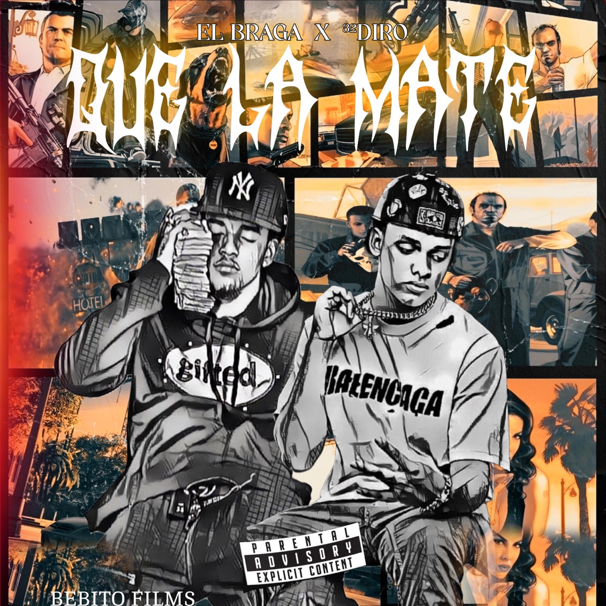QUE LA MATE (feat. 32diro) - Single by El Braga album cover