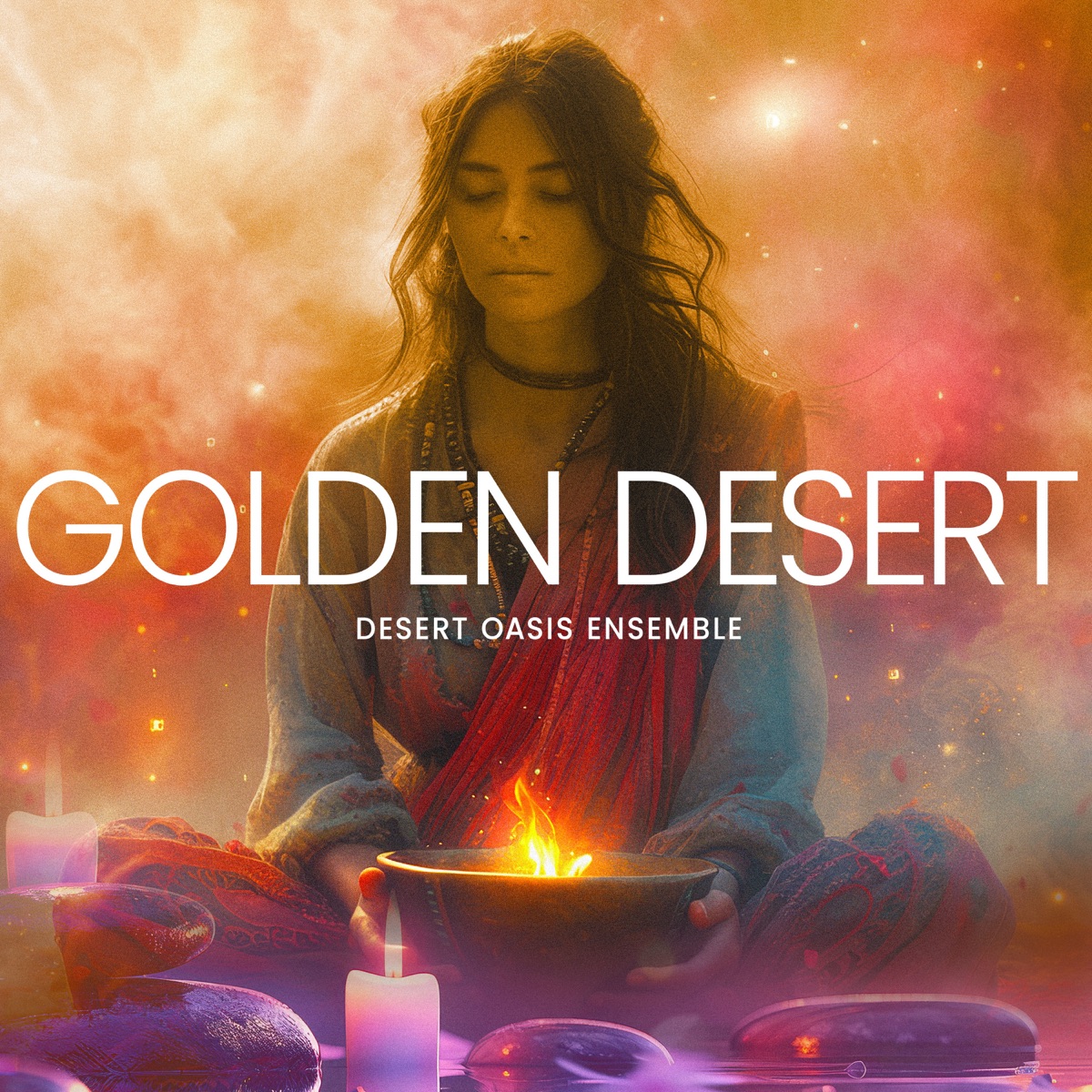 Golden Desert by Desert Oasis Ensemble album cover