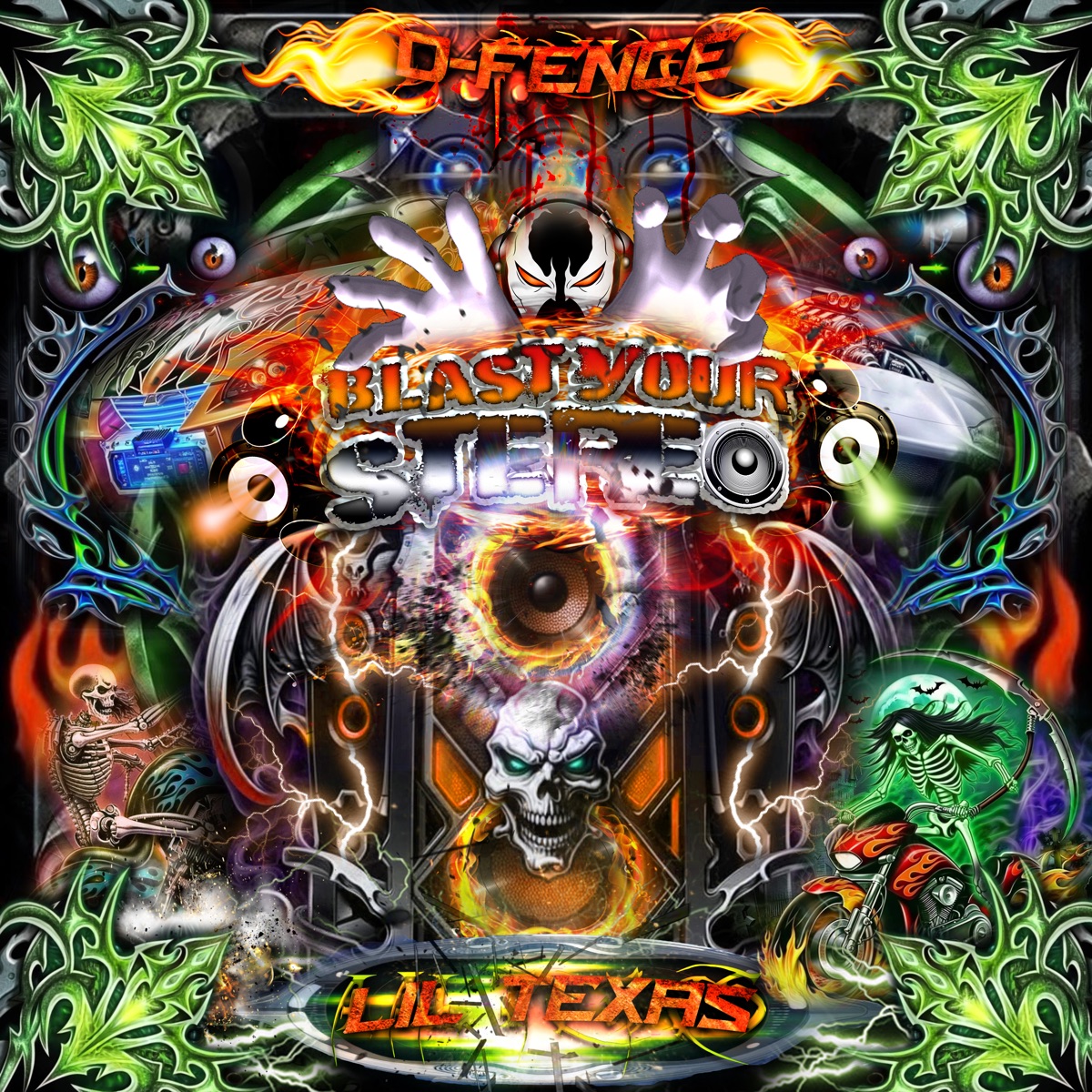 Blast Your Stereo (Extended Mix) - Single by D-Fence & Lil Texas album cover