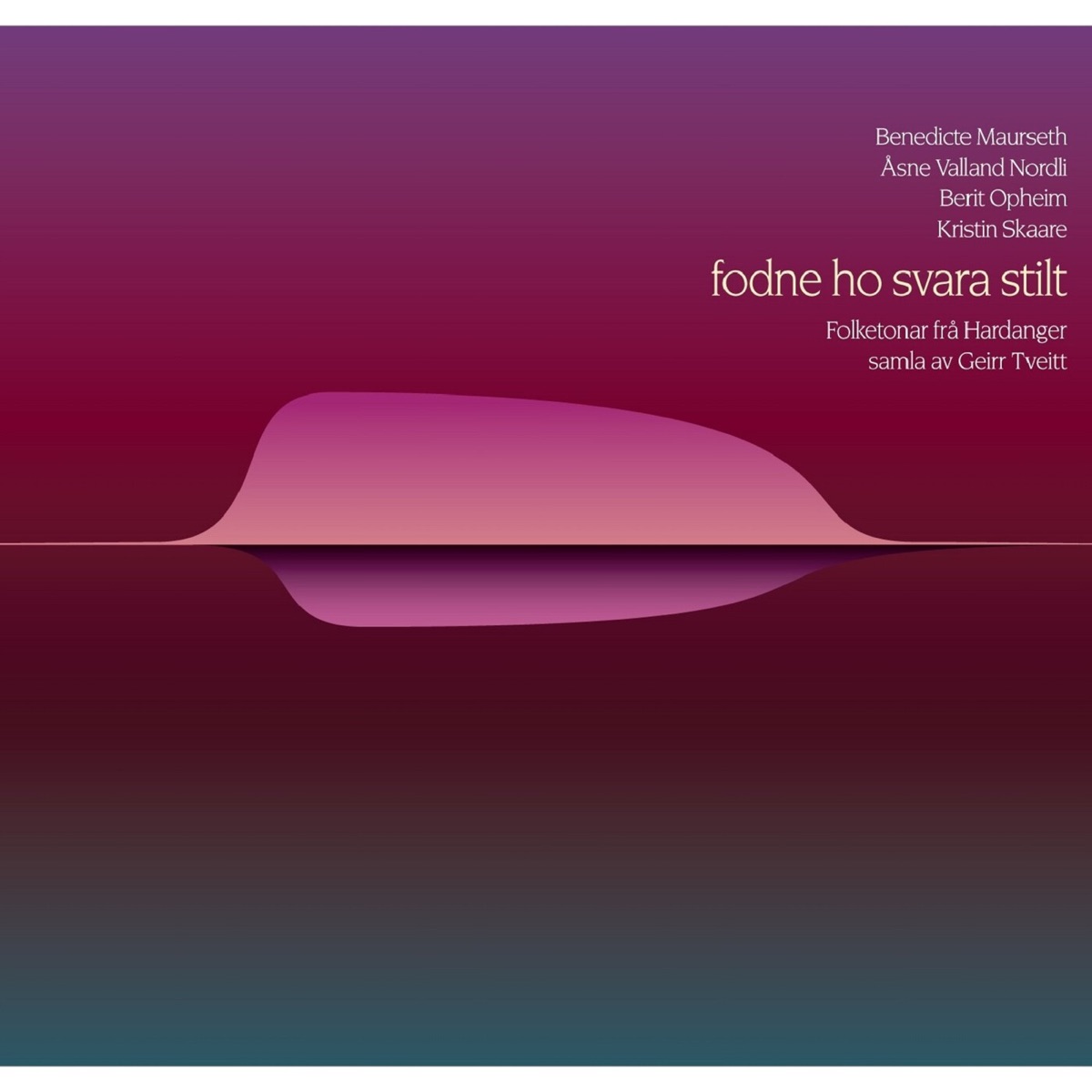 Fodne Ho Svara Stilt - Folketonar Frå Hardanger Samla Av Geirr Tveitt by Benedicte Maurseth, Åsne Valland Nordli, Berit Opheim & Kristin Skaare album cover