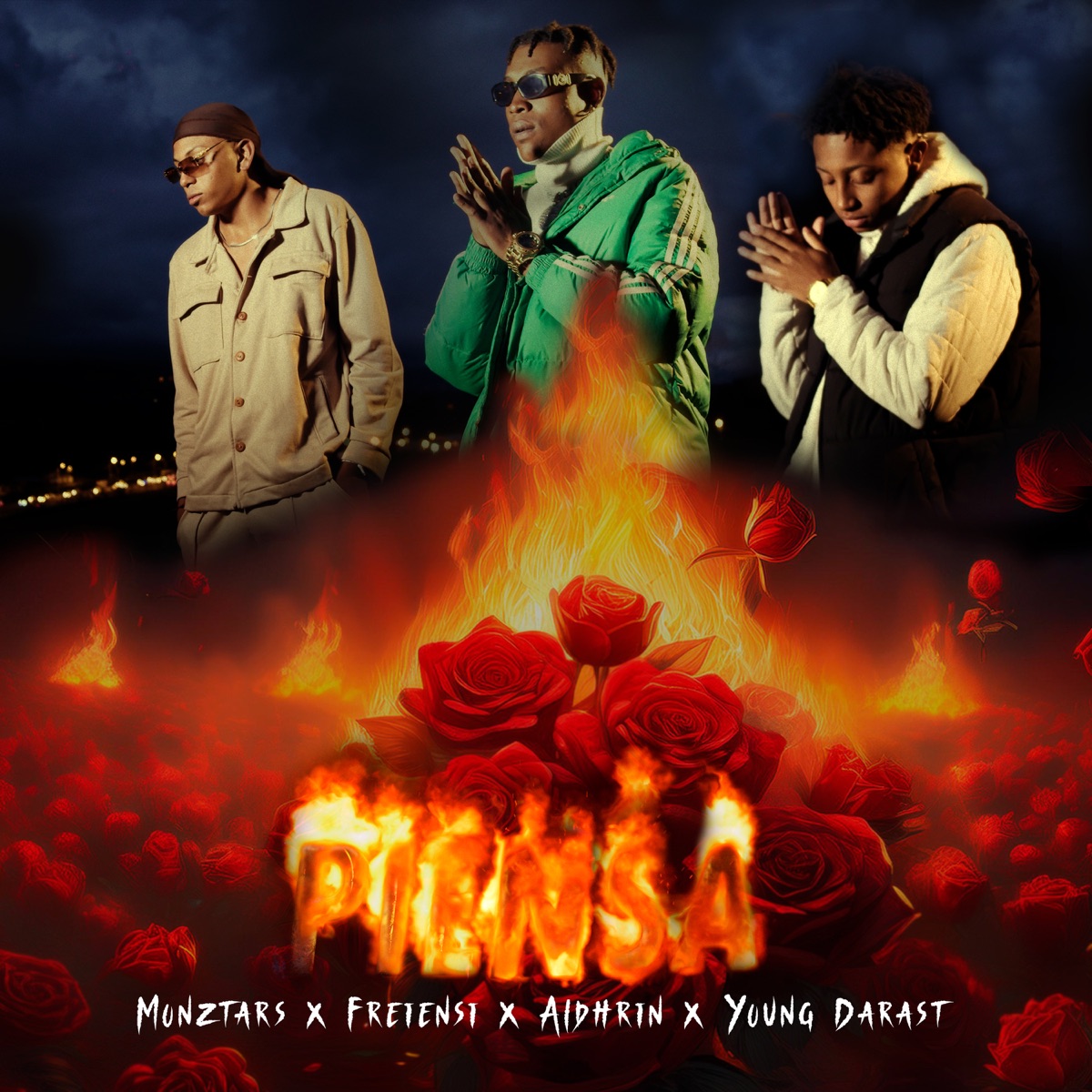 Piensa (feat. MONZTARS) - Single by Freiensi, Aldhrin & Young Darast album cover
