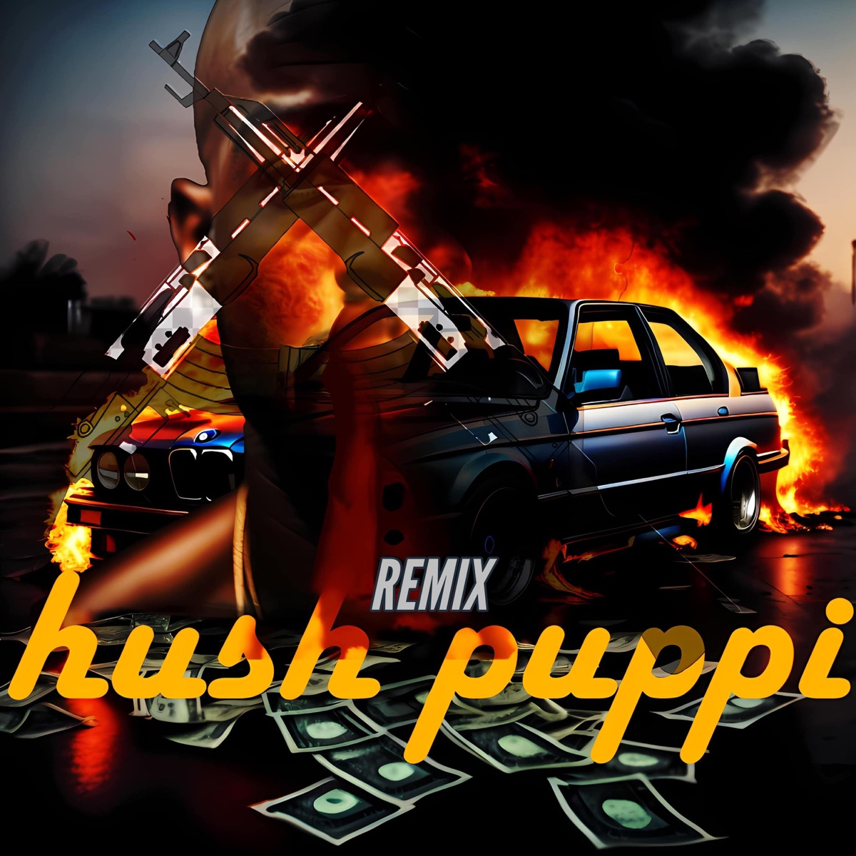 Hush Puppi (feat. Tazer Bouy & TheeOri) [Remix] - Single by CNG album cover