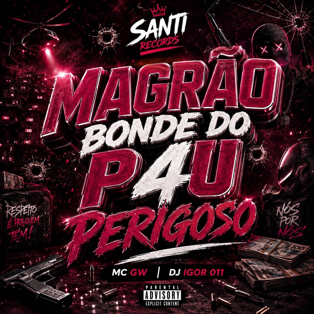 Magrão Bonde Do P4u Perigoso - Single by DJ IGOR 011, Mc Gw & Santi Divulga album cover