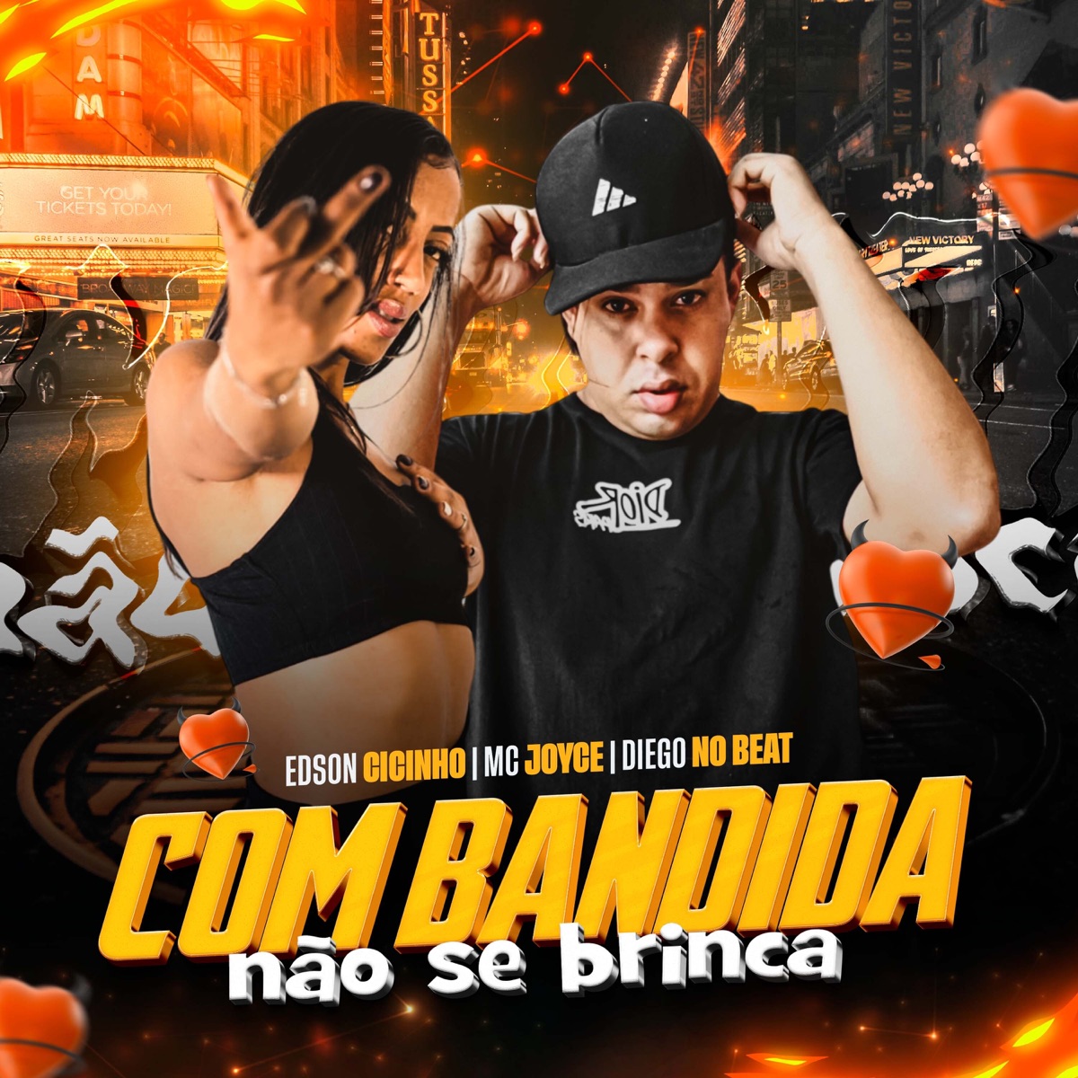 Com Bandida Não Se Brinca - Single by Edson Cicinho, Diego no beat & Mc Joyce album cover
