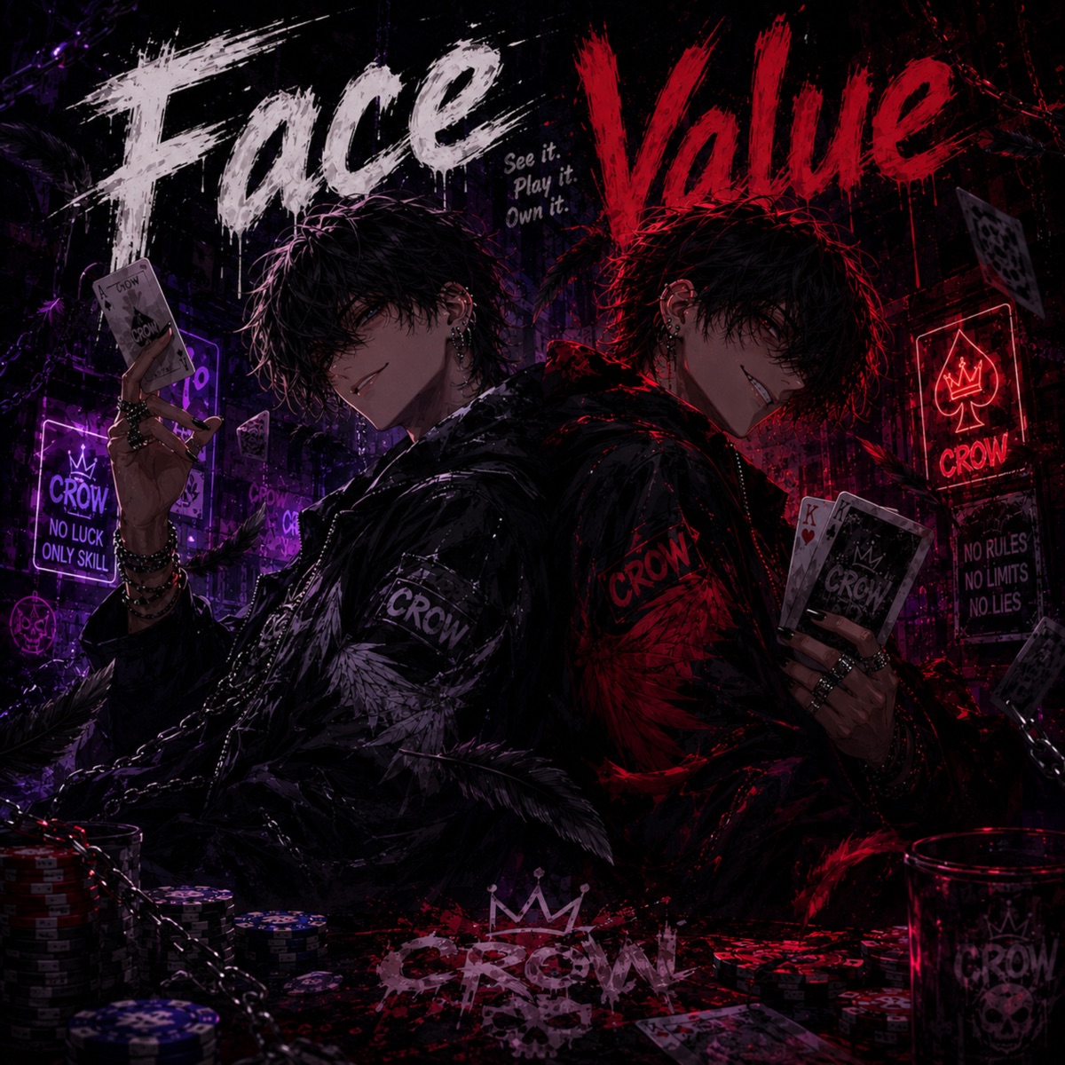 Face Value (feat. CROW) - Single by LLC album cover